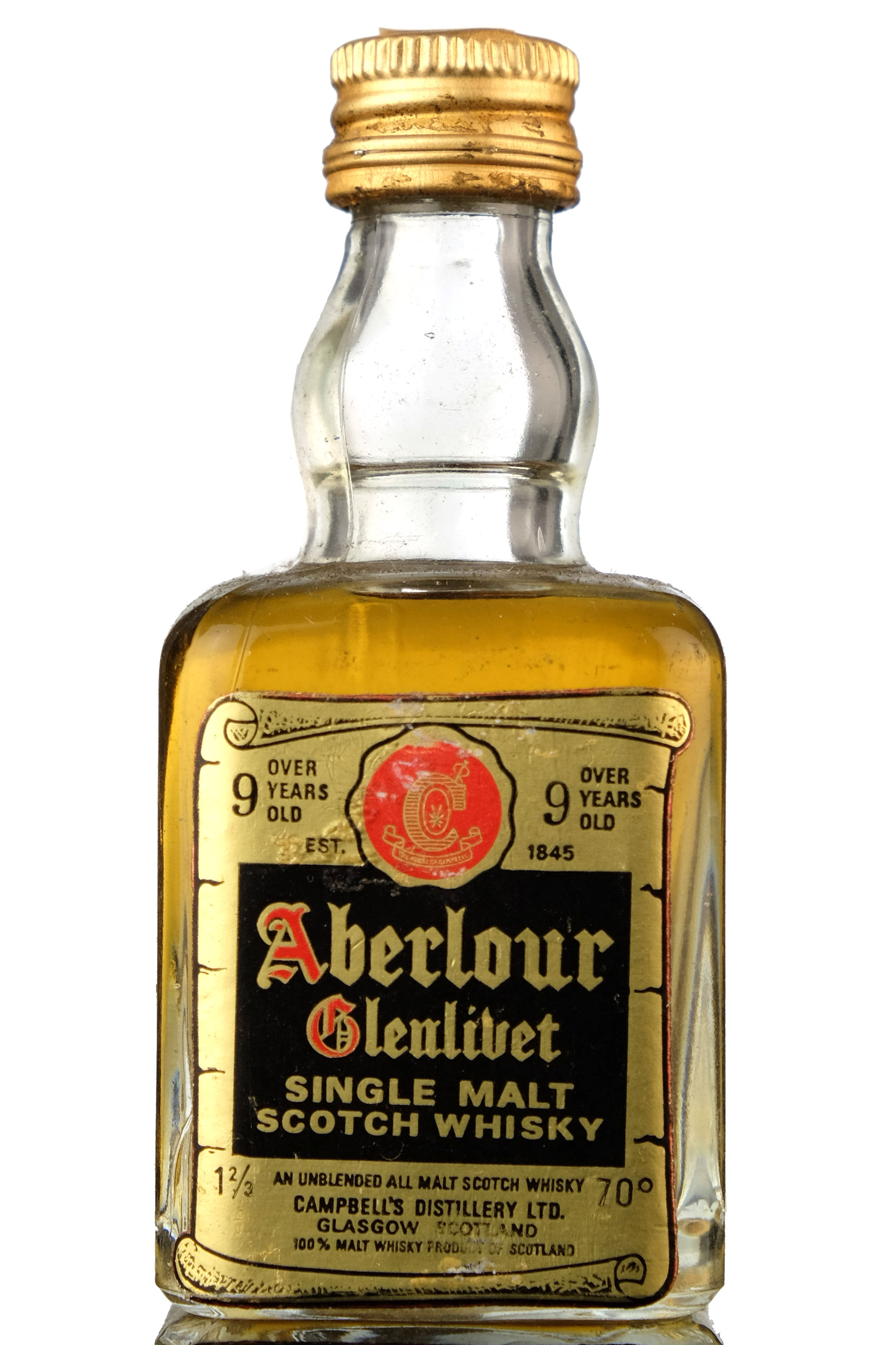 Aberlour-Glenlivet 9 Year Old - 70 Proof Miniature