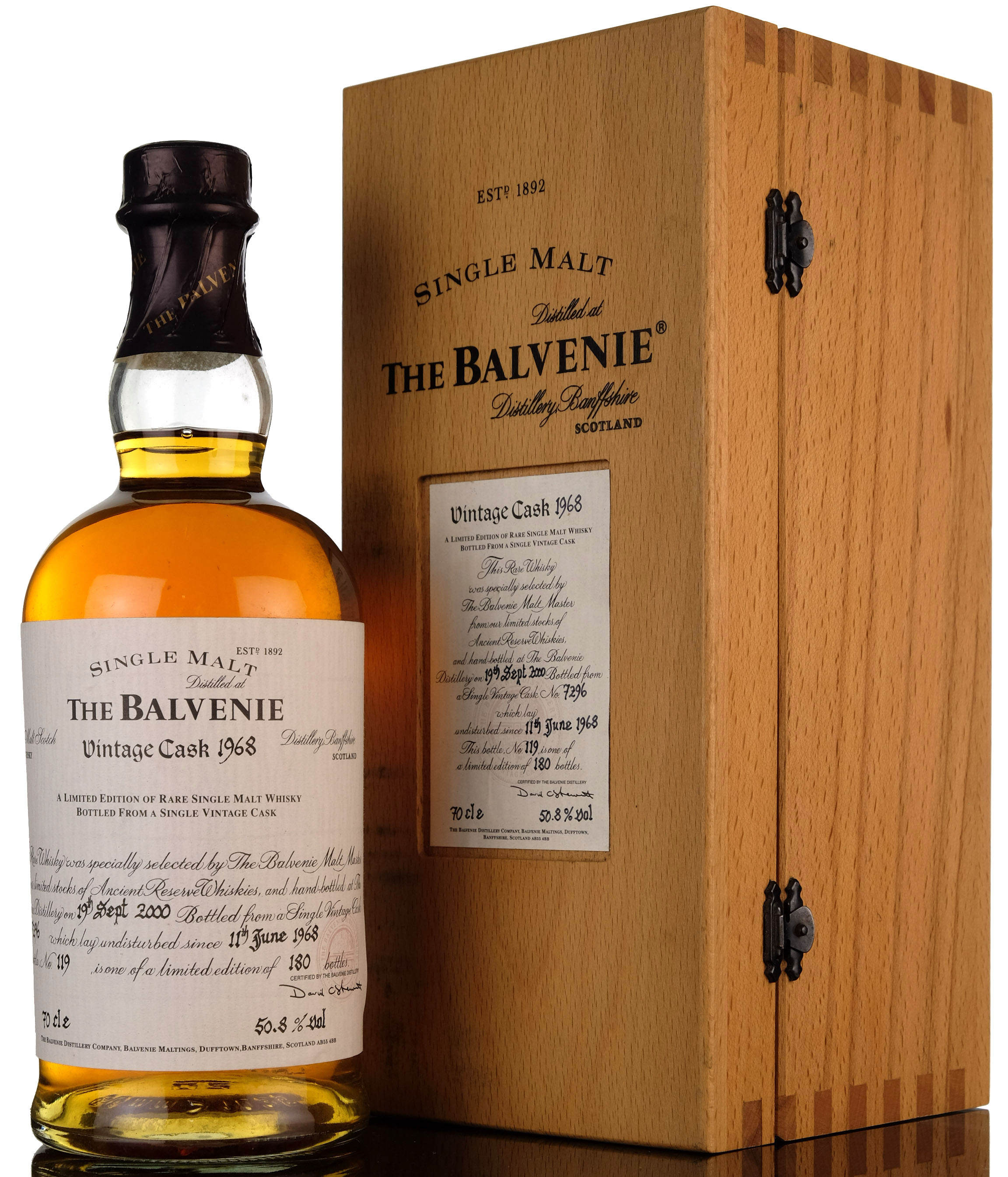 Balvenie 1968-2000 - Single Cask 7296 - 180 Bottles