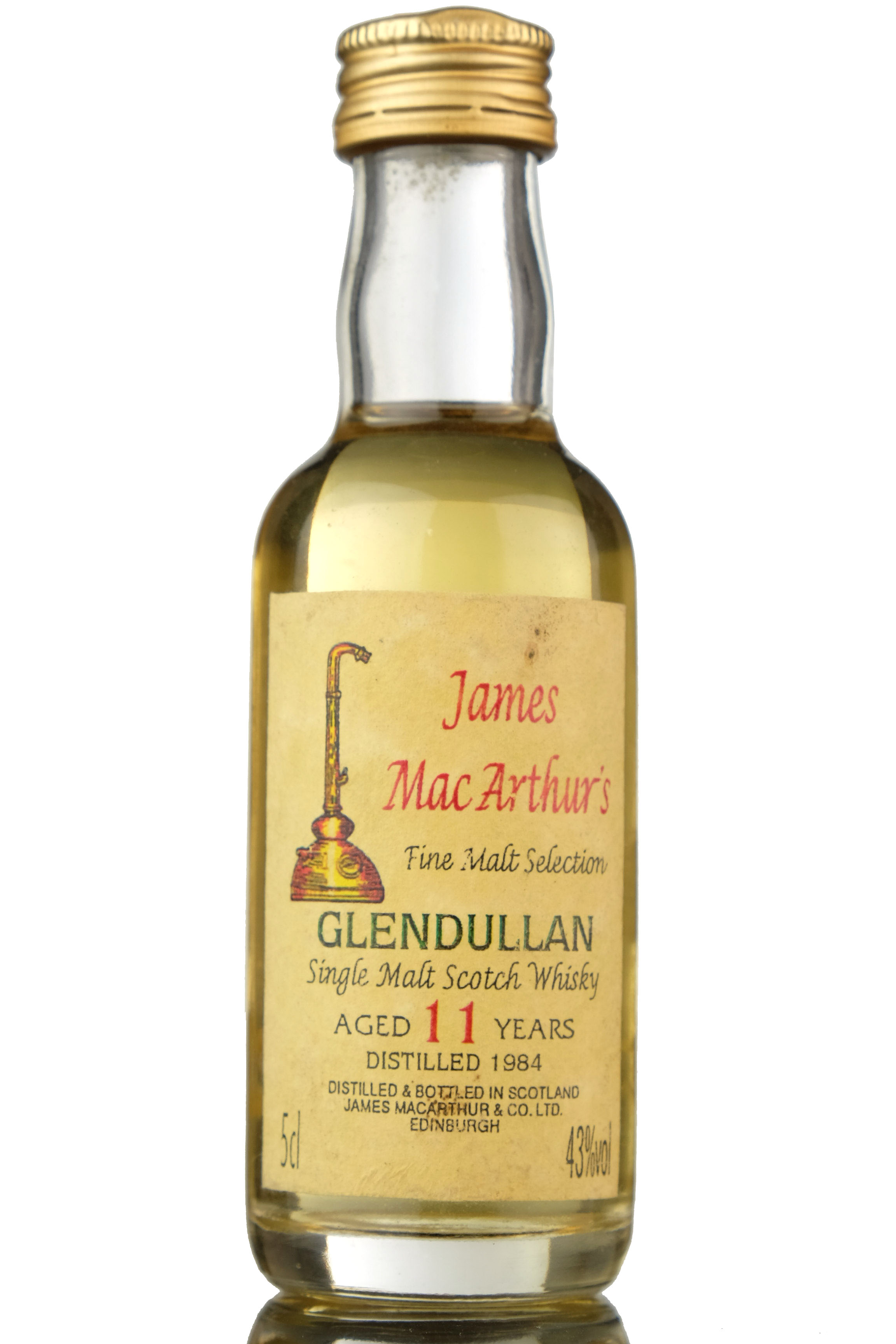 Glendullan 1984 - 11 Year Old - James MacArthur - Fine Malt Selection Miniature