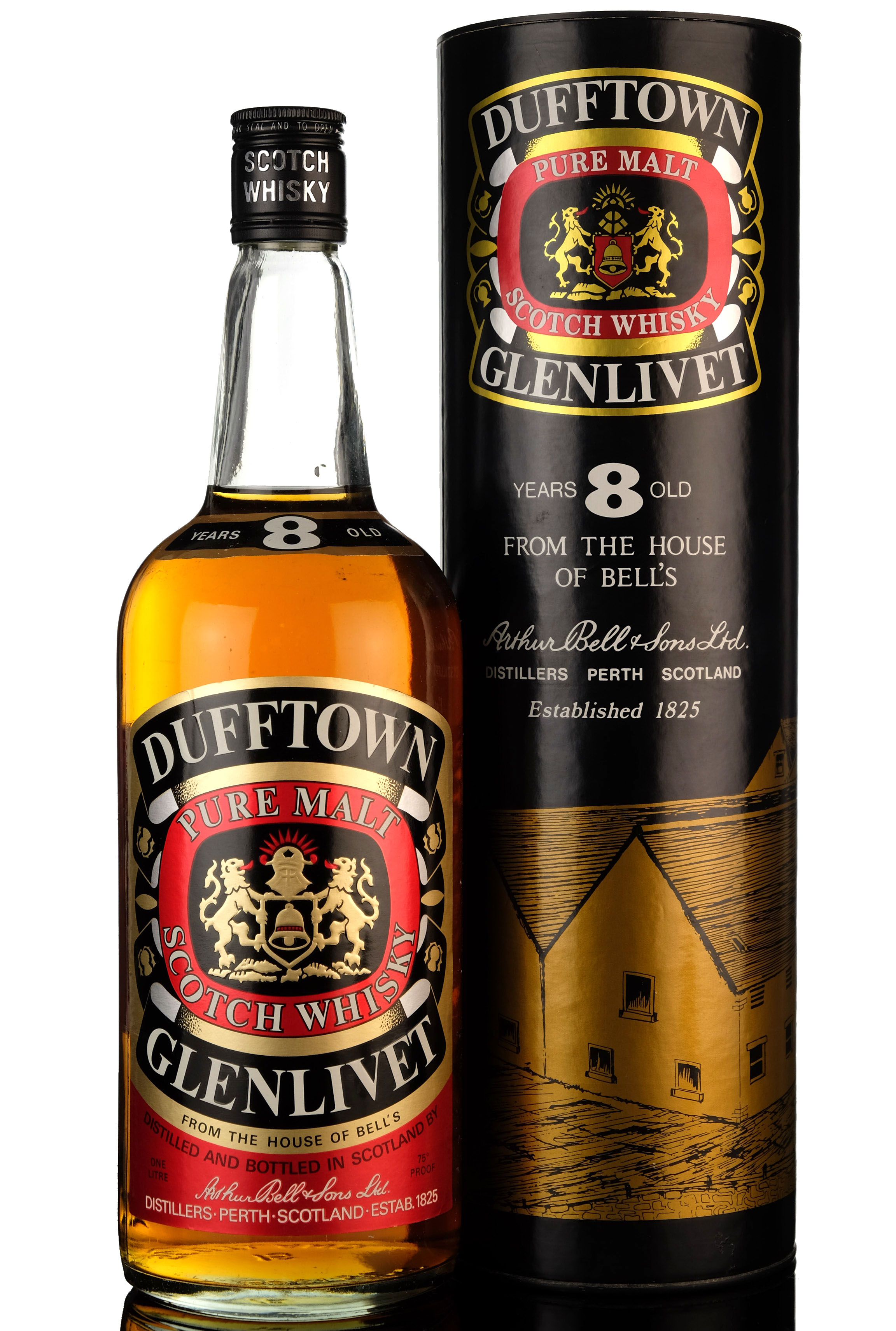 Dufftown-Glenlivet 8 Year Old - 1970s - 1 Litre