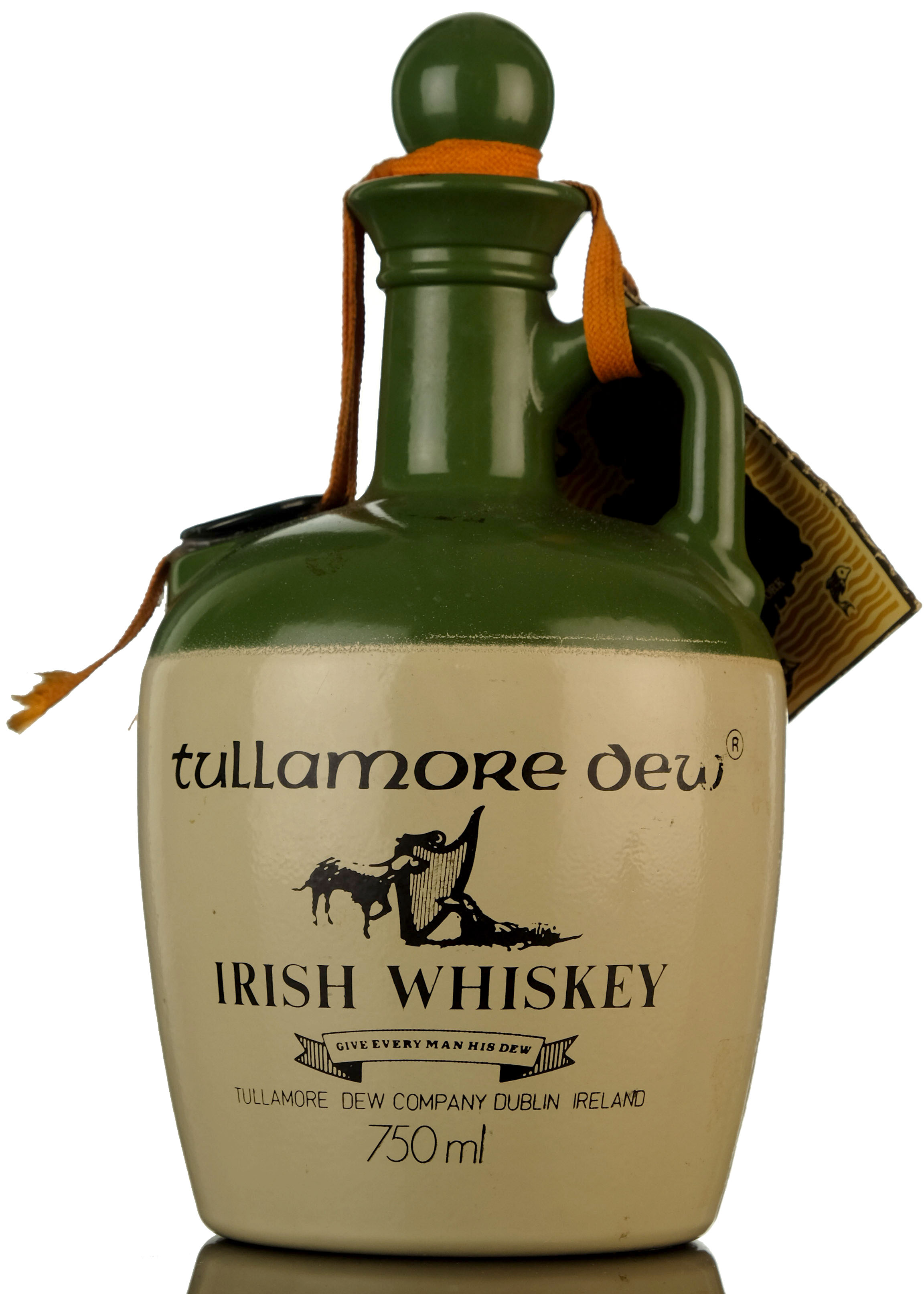 Tullamore Dew Irish Whiskey Ceramic - 1980s