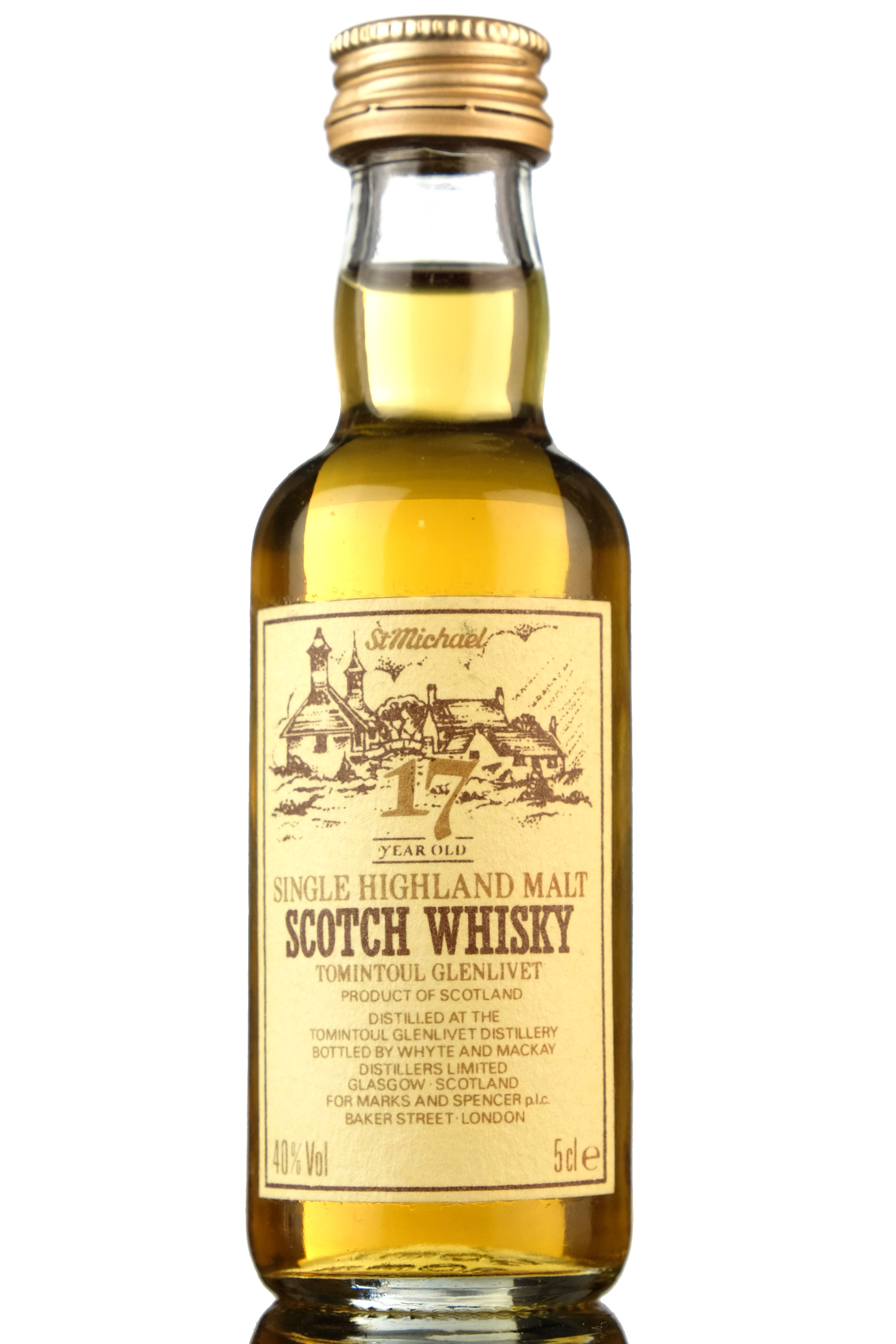 Tomintoul-Glenlivet 17 Year Old - St Michael Miniature