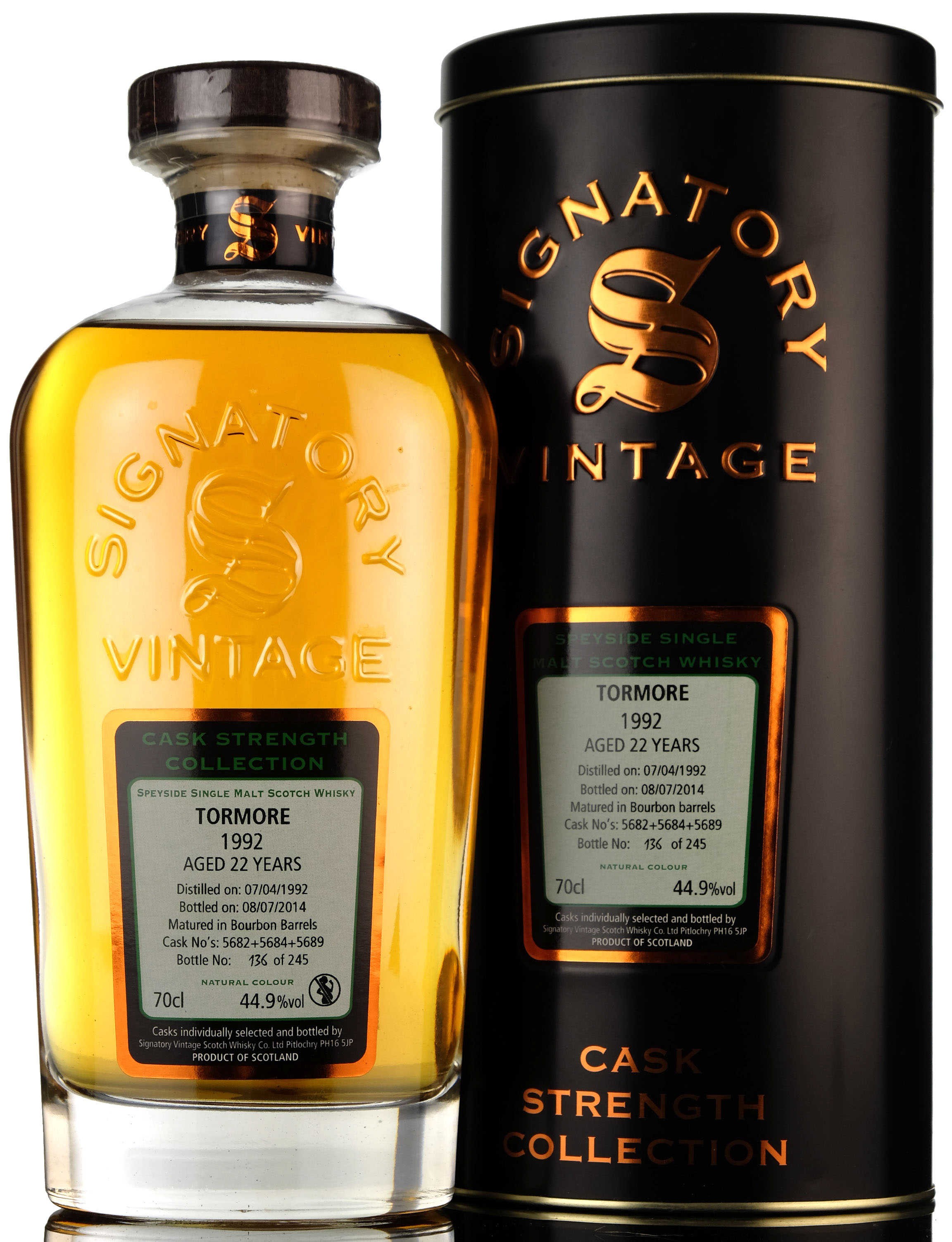 Tormore 1992 - 2014 22 Signatory Vintage Casks Casks 5682 5684 5689
