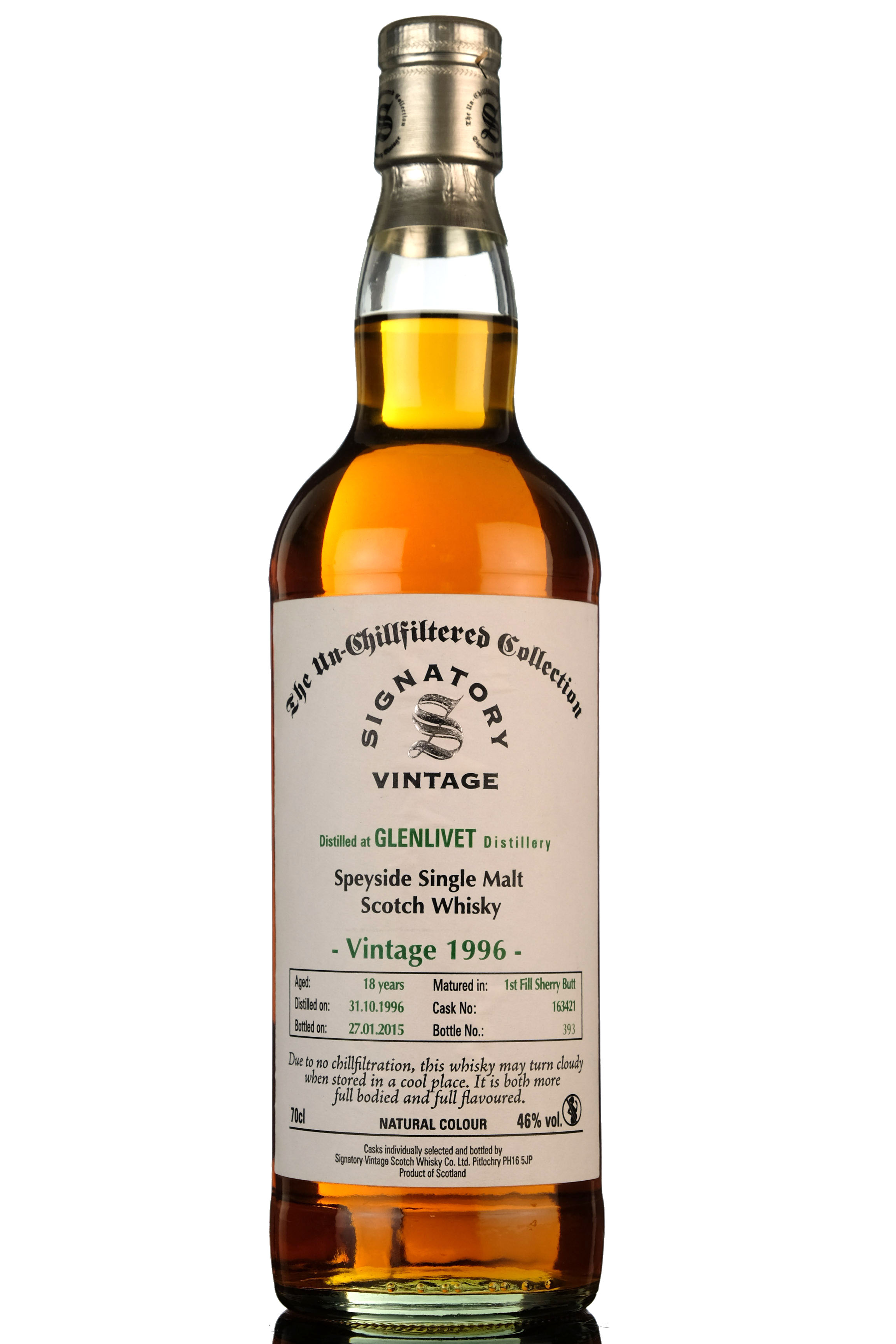 Glenlivet 1996-2015 - 18 Year Old - Signatory Vintage