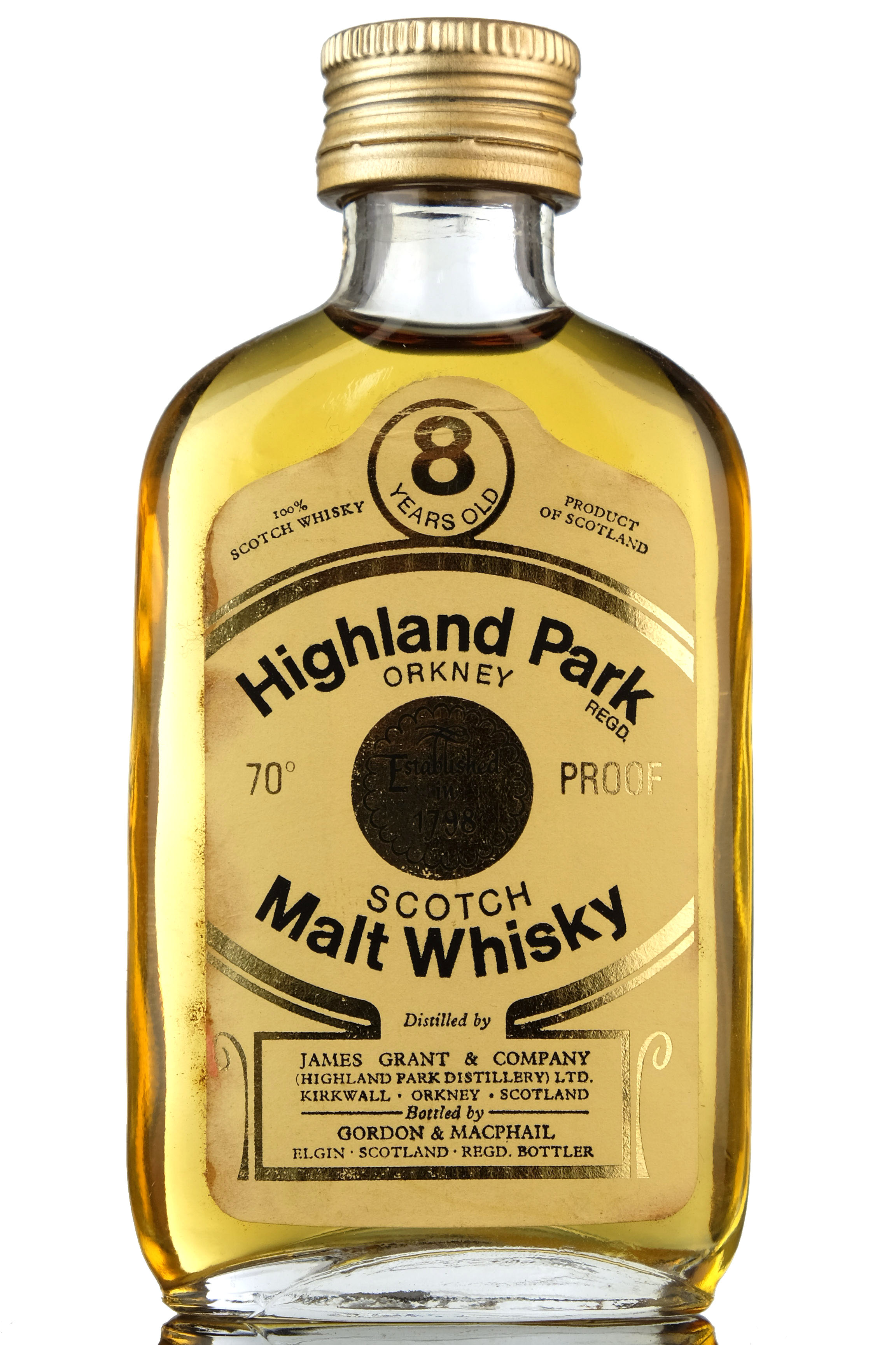 Highland Park 8 Year Old - 70 Proof - Gordon & MacPhail Miniature