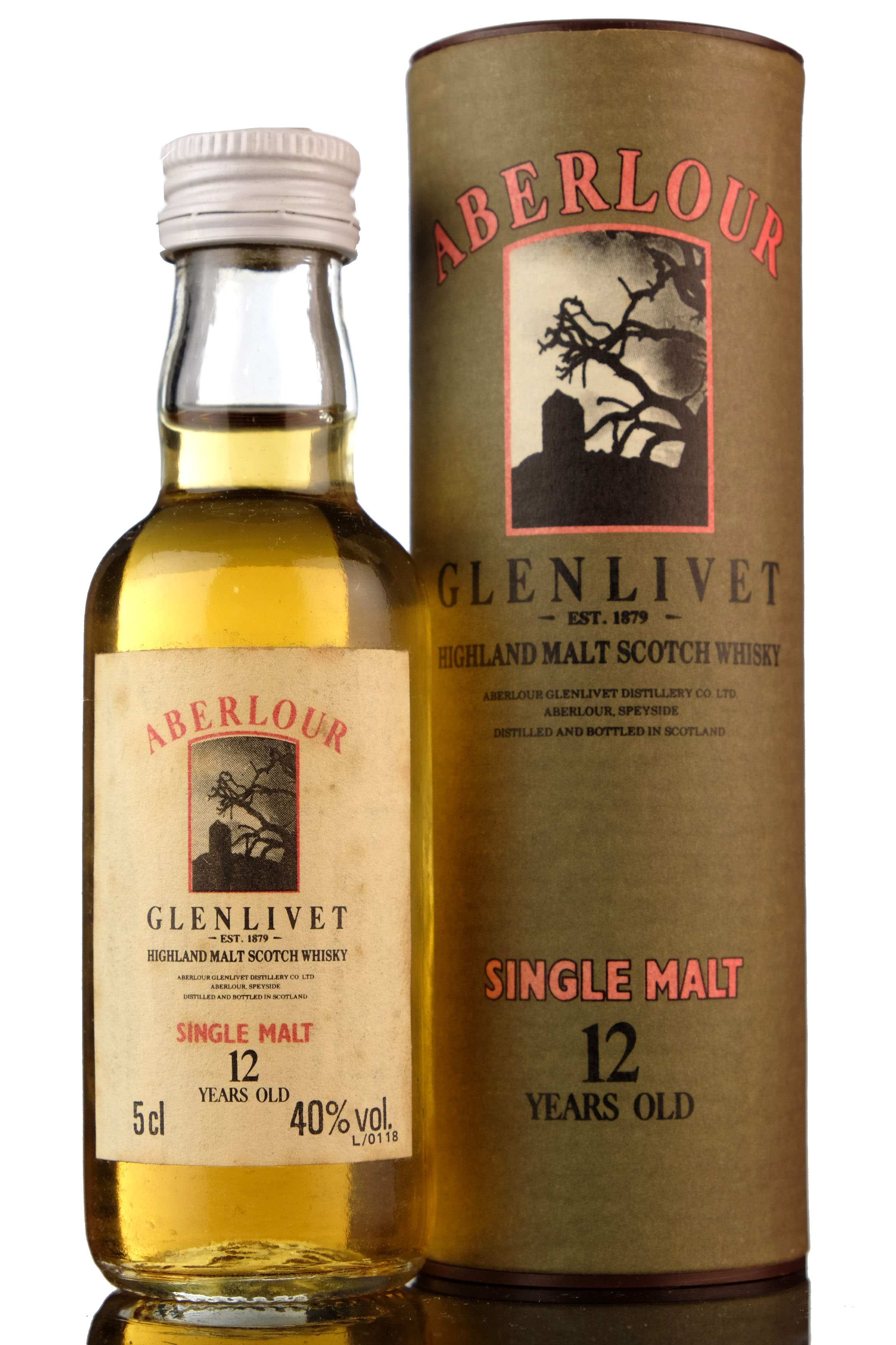 Aberlour-Glenlivet 12 Year Old Miniature - Circa 1990