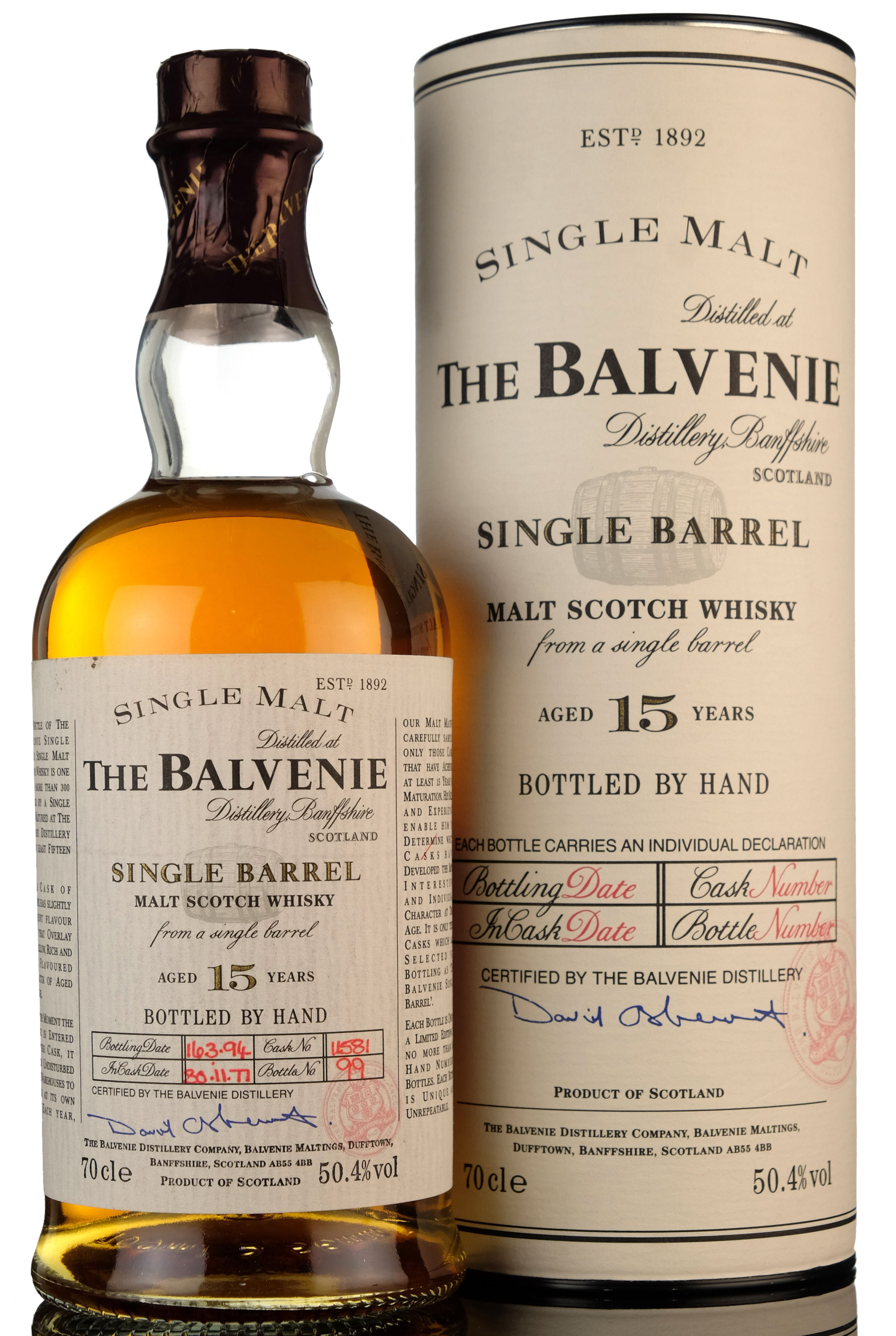 Balvenie 19771994 15 Year Old Single Barrel 11581