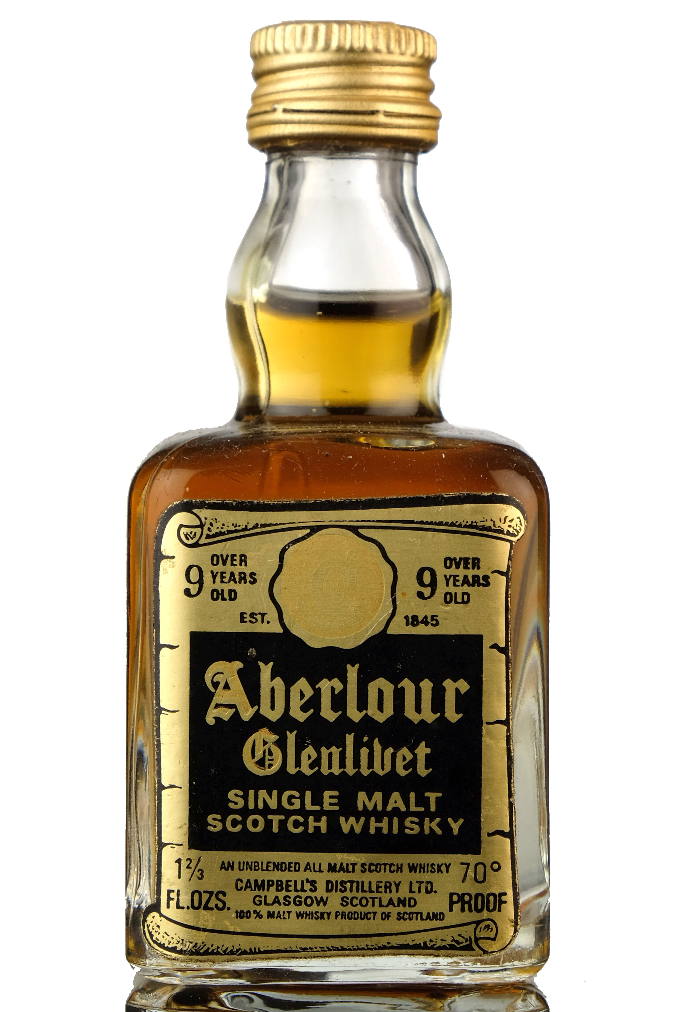 Aberlour-Glenlivet 9 Year Old - 70 Proof Miniature