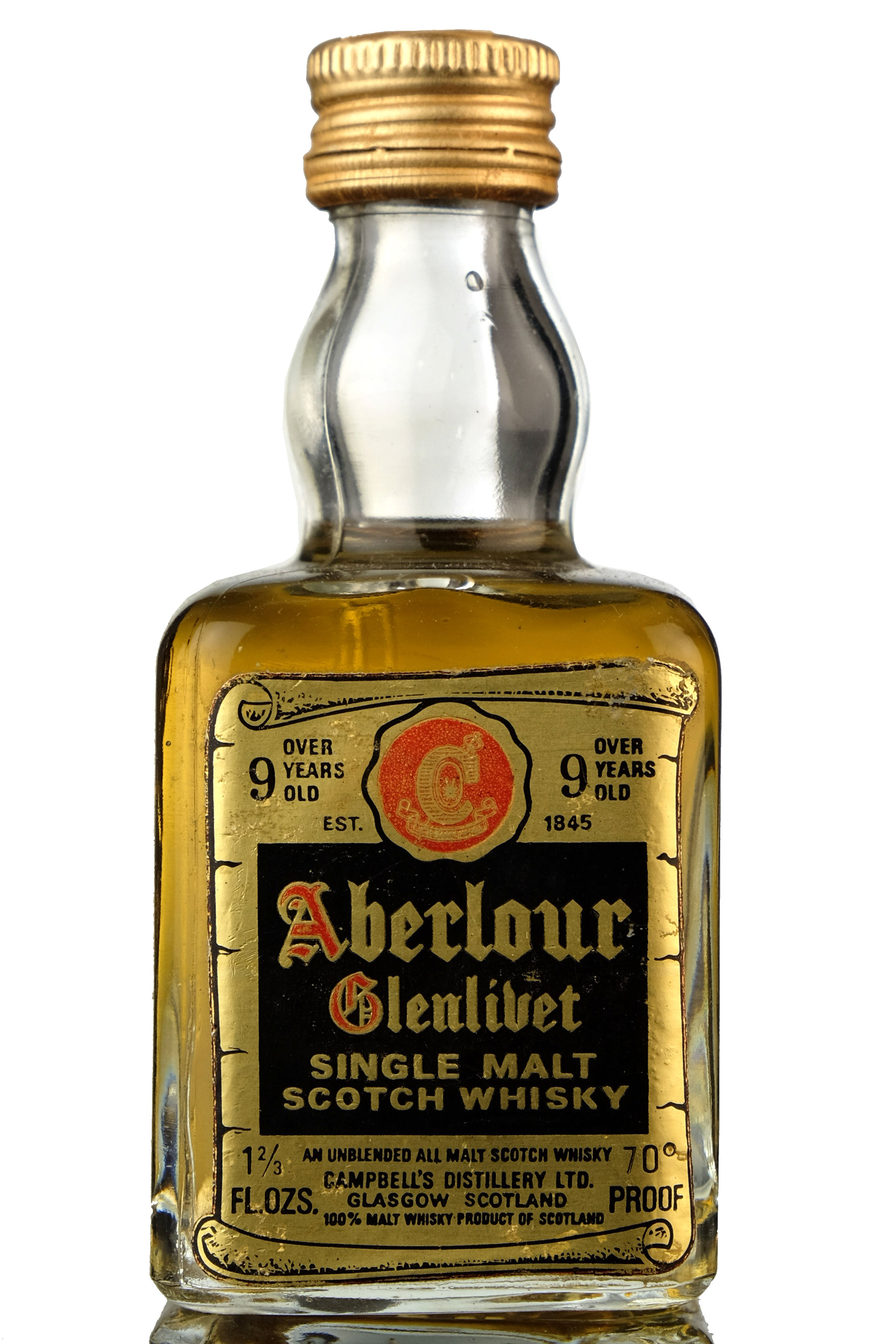 Aberlour-Glenlivet 9 Year Old - 70 Proof Miniature
