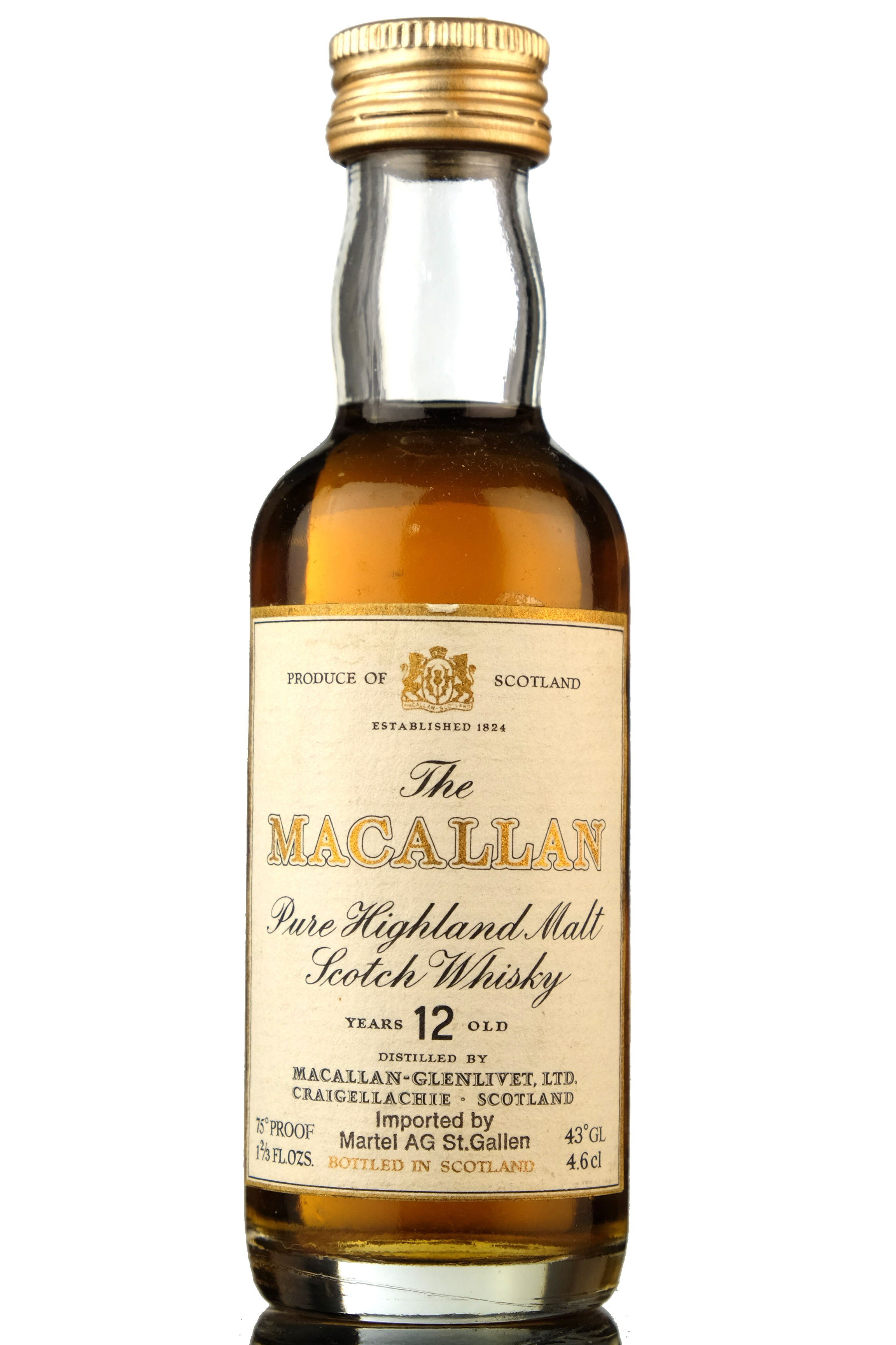 Macallan 12 Year Old Miniature