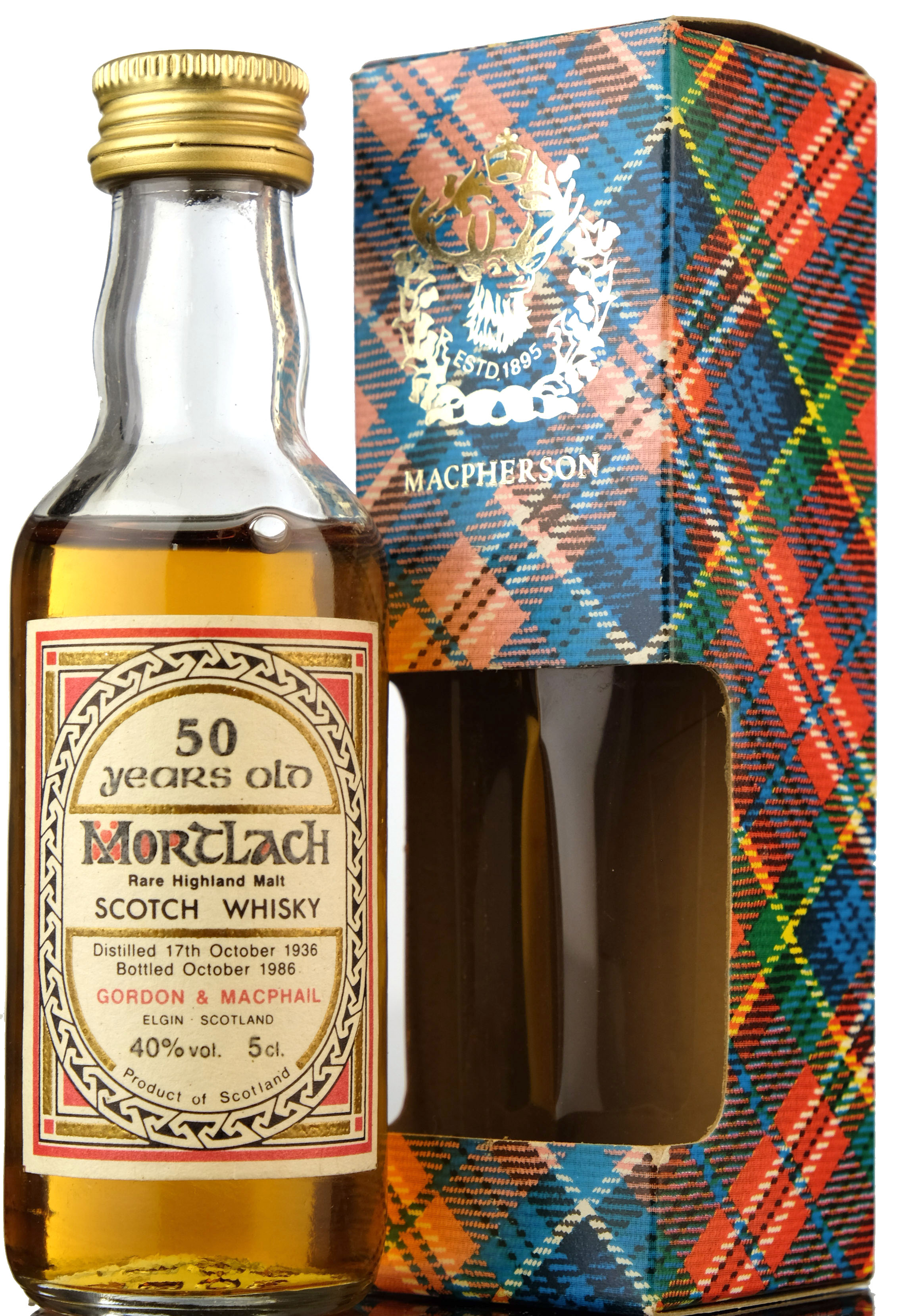 Mortlach 1938-1988- 50 Year Old - Gordon & MacPhail Miniature