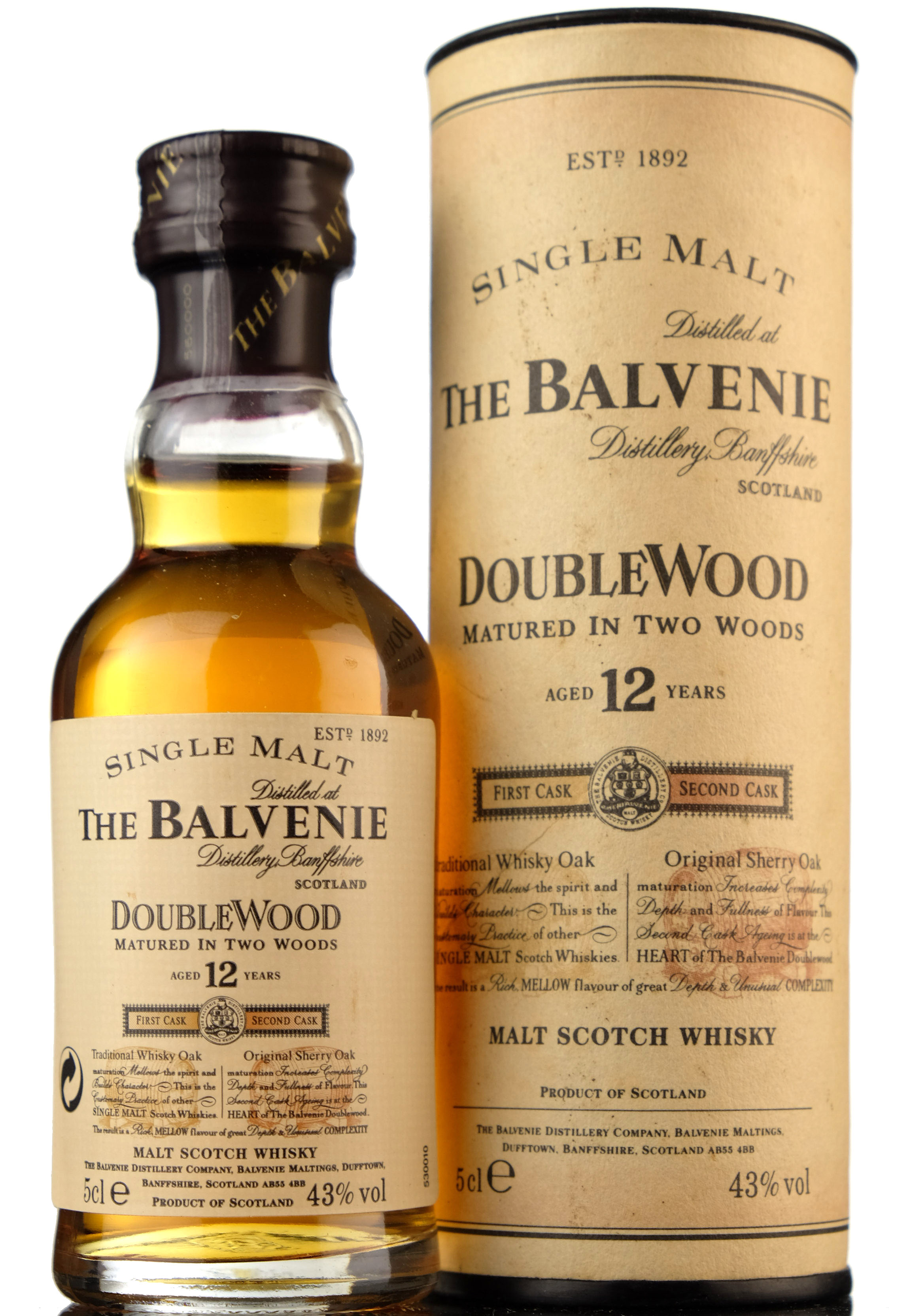 Balvenie 12 Year Old - Doublewood Miniature