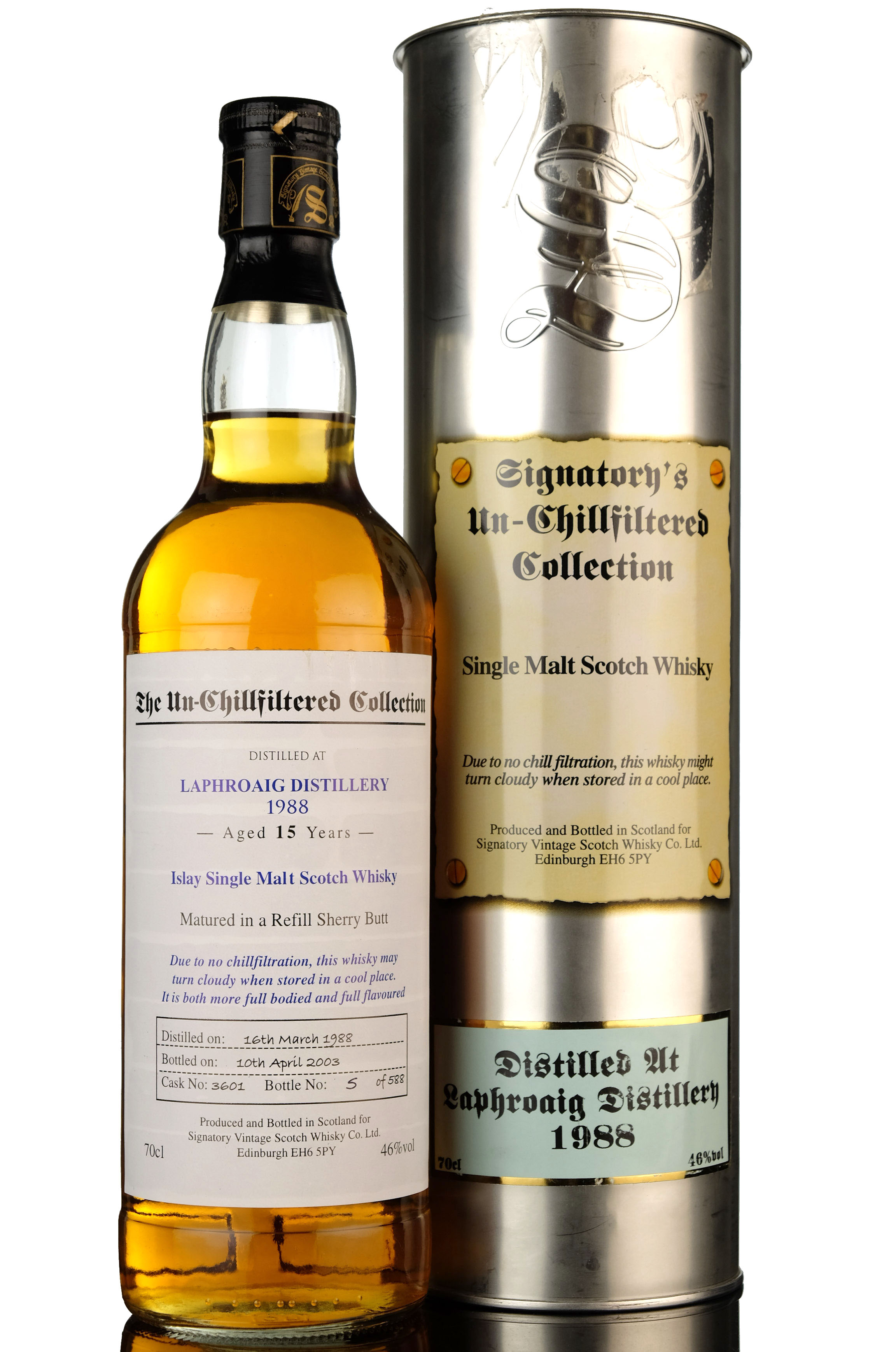 Laphroaig 1988 - 2003 15 Signatory Vintage