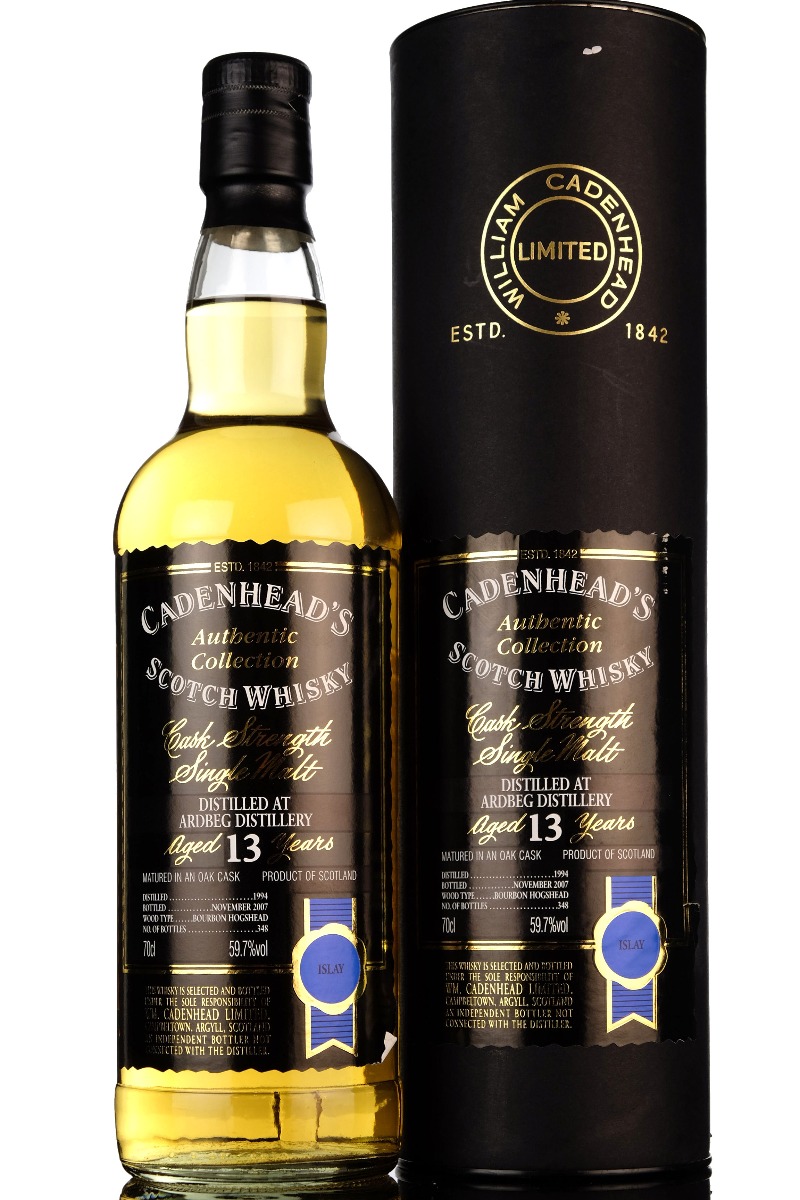 Ardbeg 1994-2007 - 13 Year Old - Cadenheads Authentic Collection