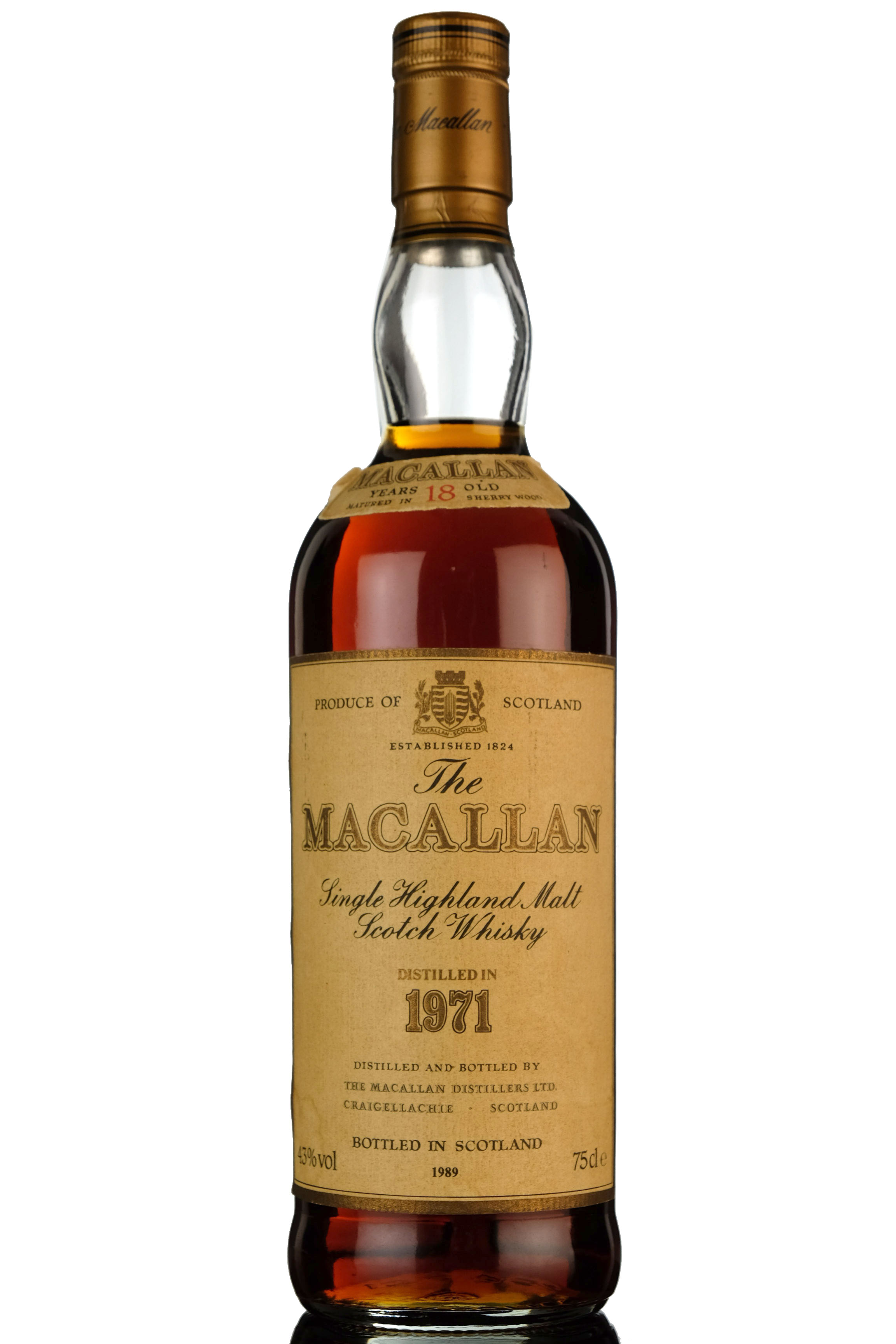 Macallan 1971-1989 - 18 Year Old