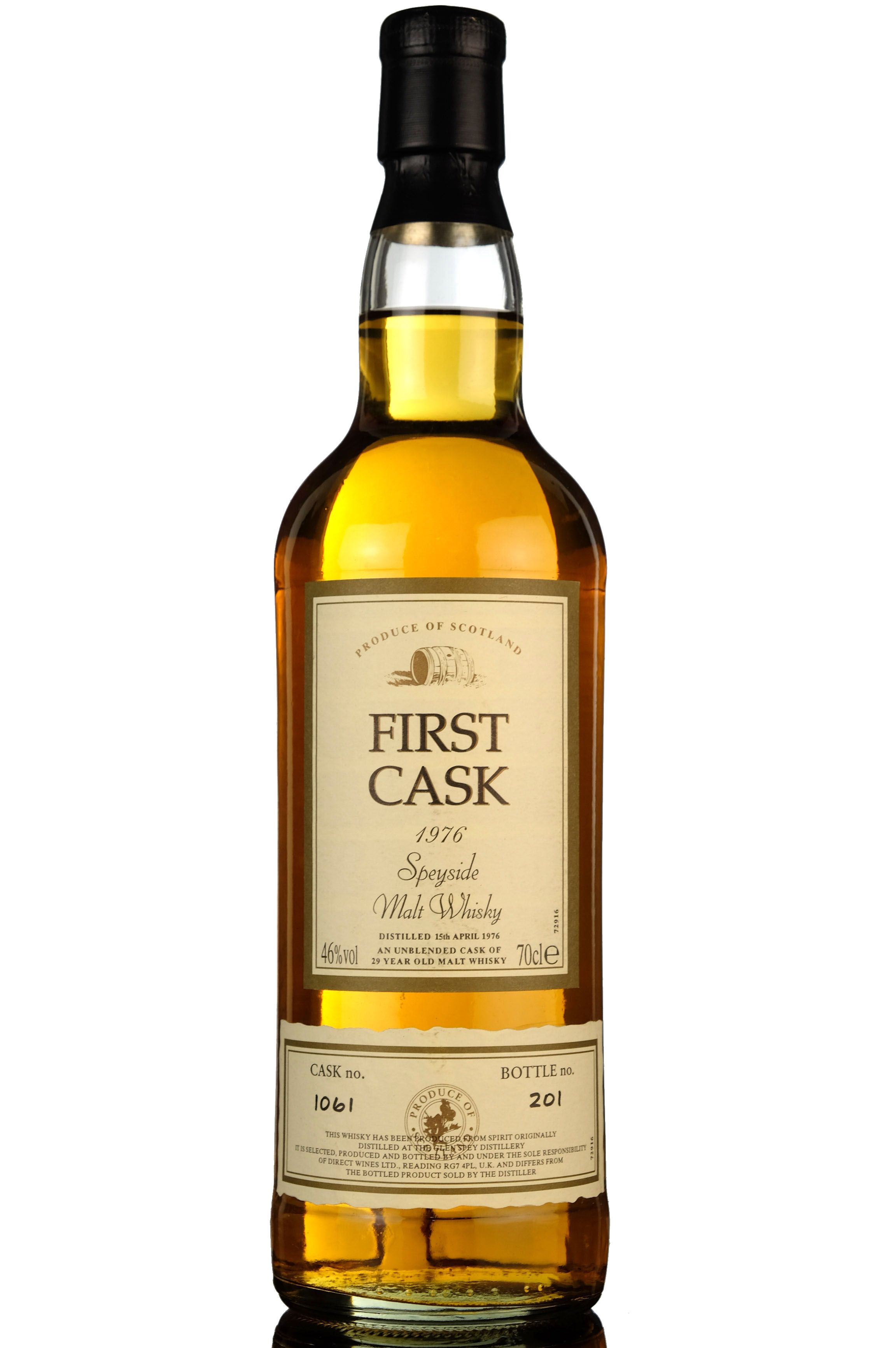 Glen Spey 1976 - 29 Year Old - First Cask 1061