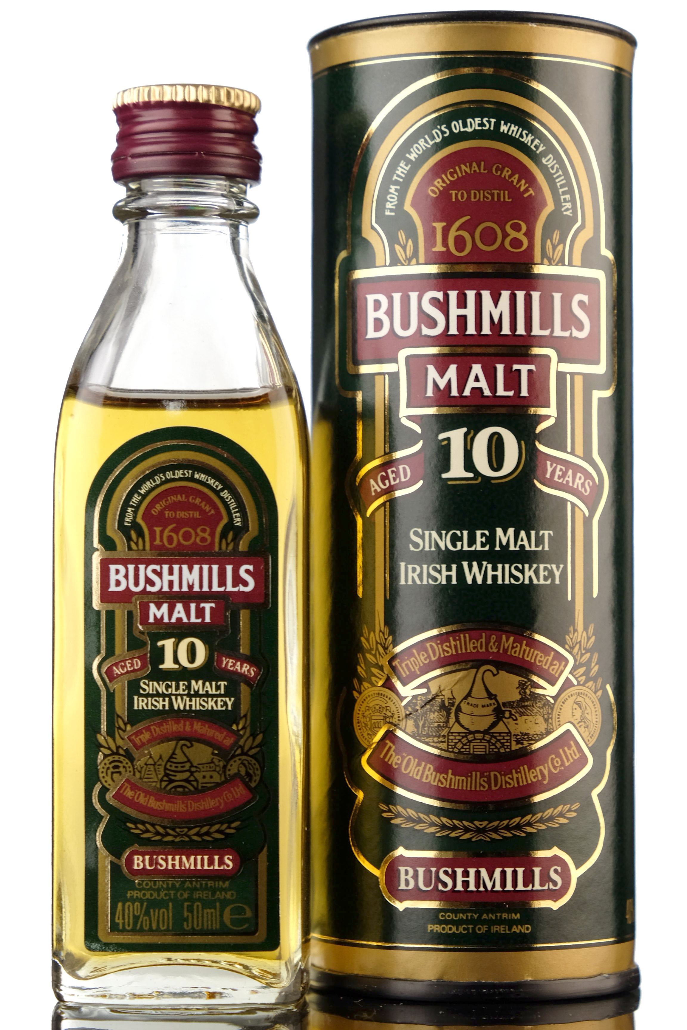 Bushmills 10 Year Old Miniature
