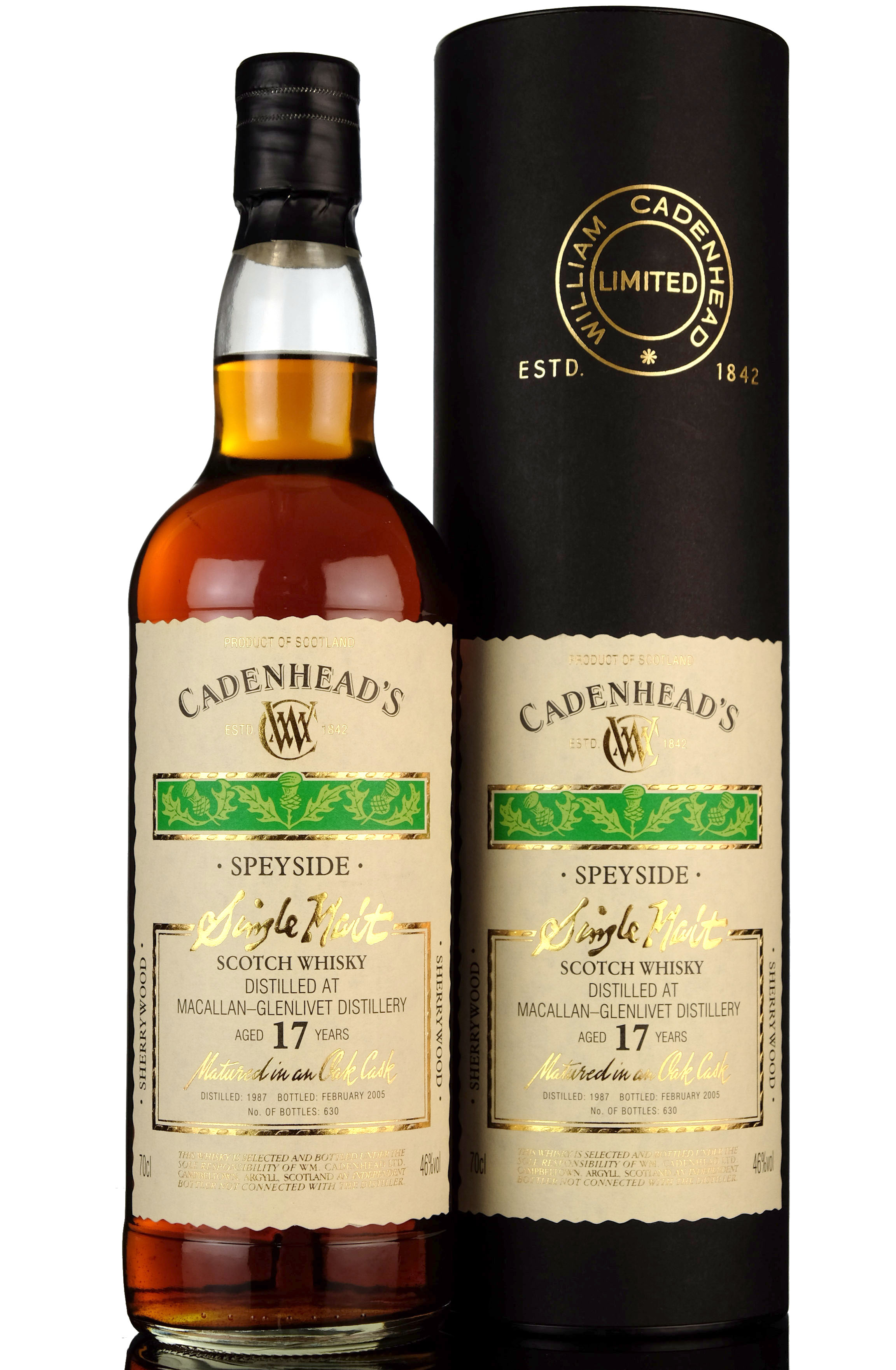 Macallan-Glenlivet 1987-2005 - 17 Year Old - Cadenheads