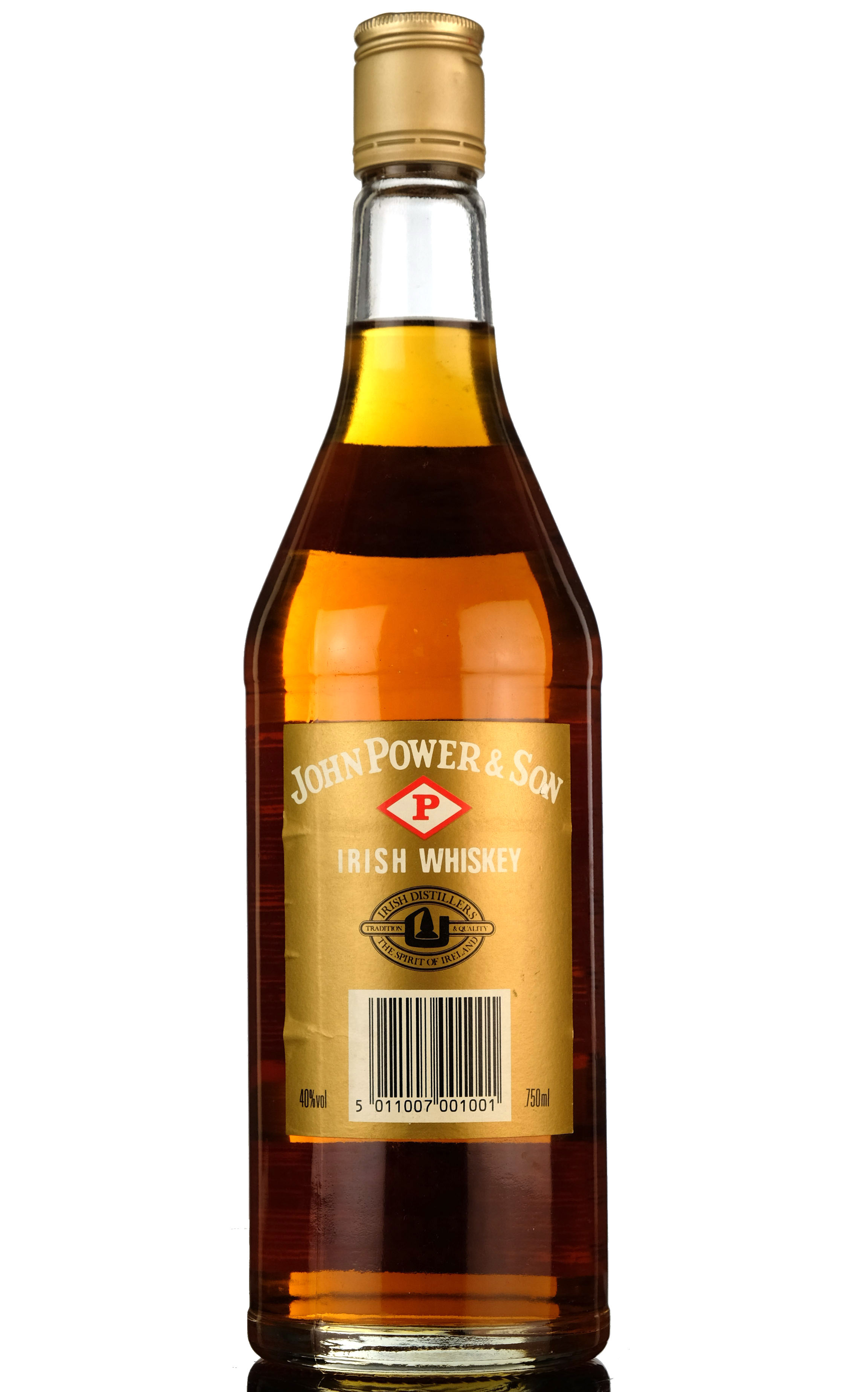 John Power  Son Gold Label  Irish Whiskey  1980s