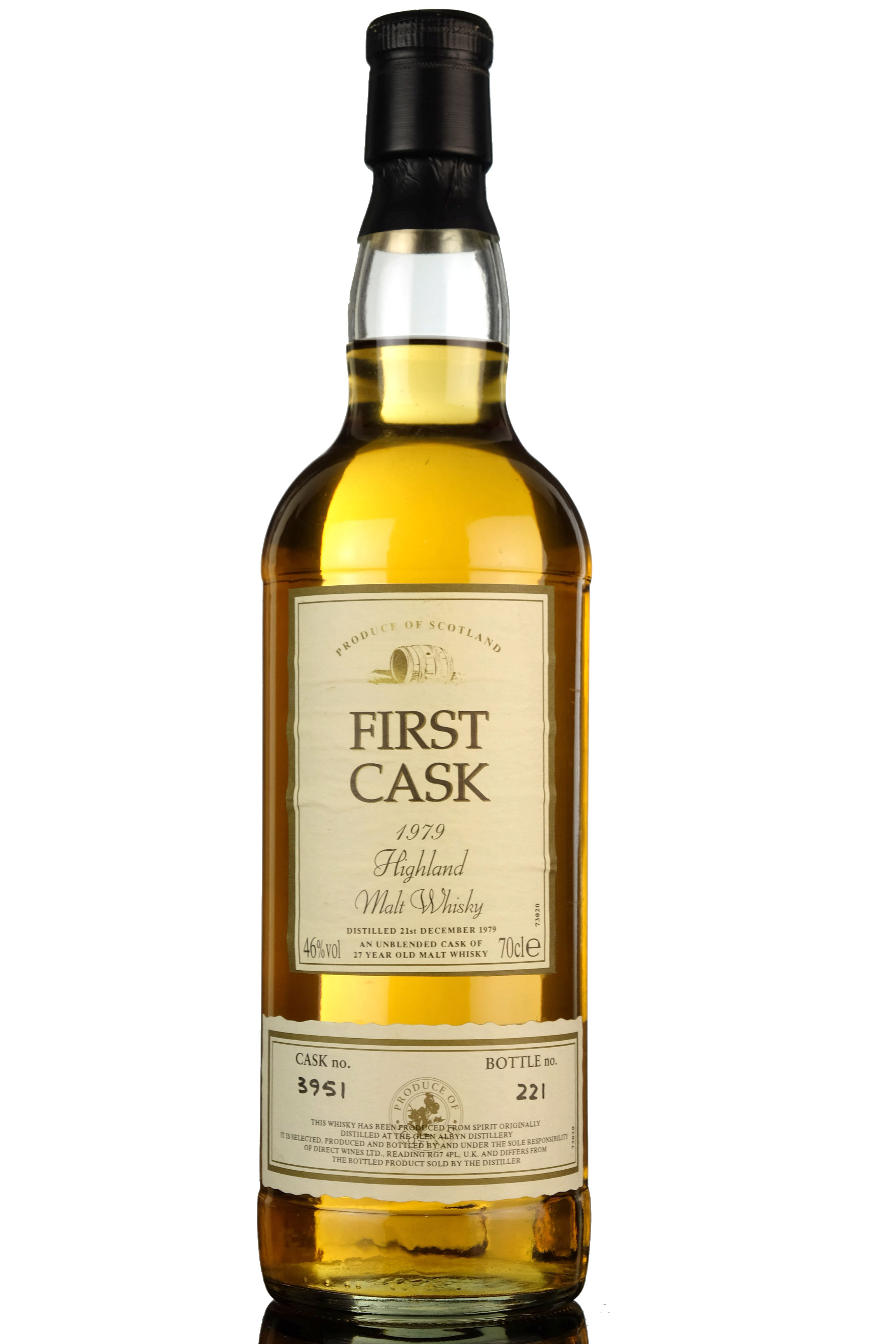 Glen Alybn 1979  27 Year Old  First Cask 3951
