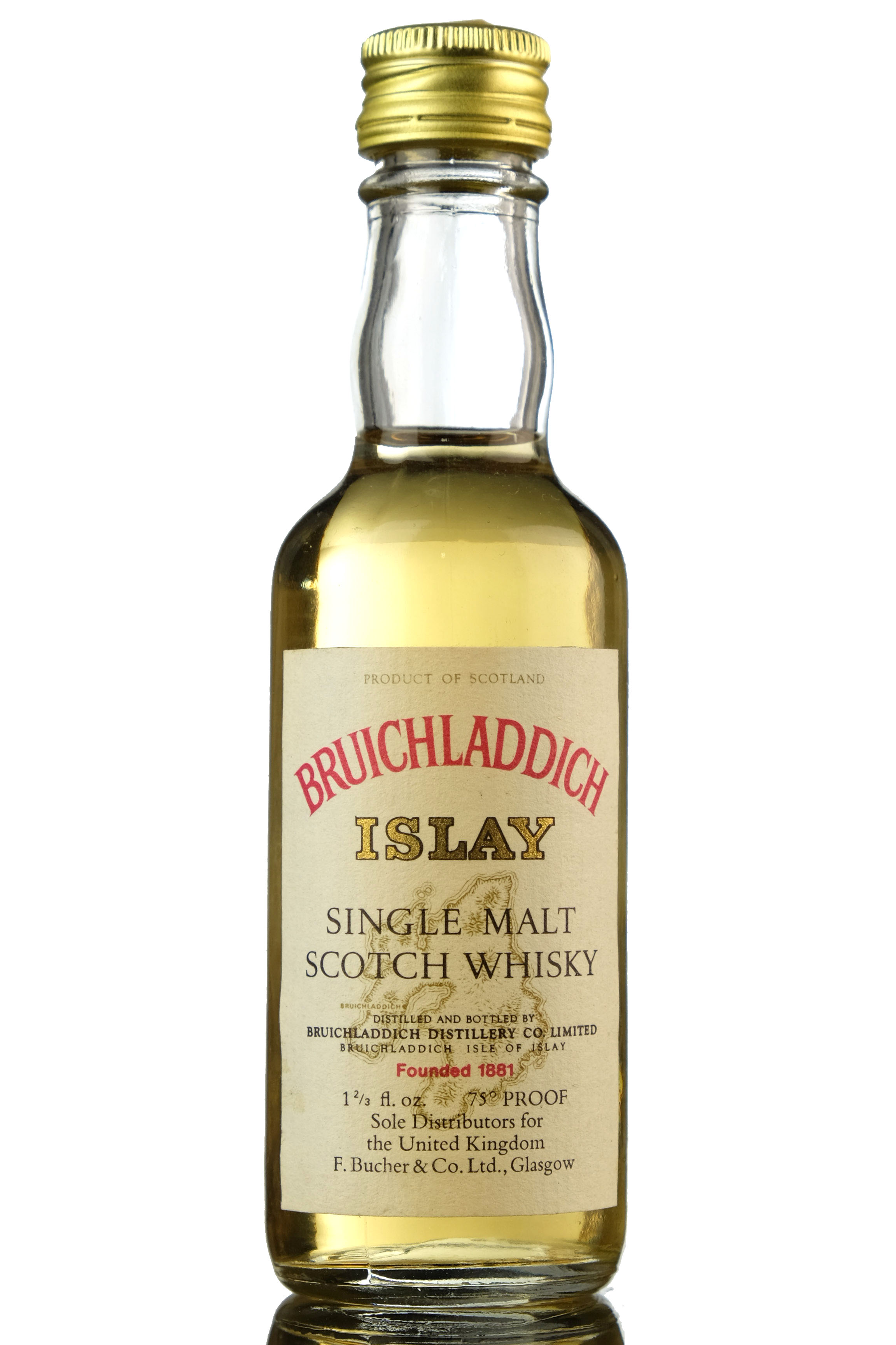 Bruichladdich 75 Proof Miniature