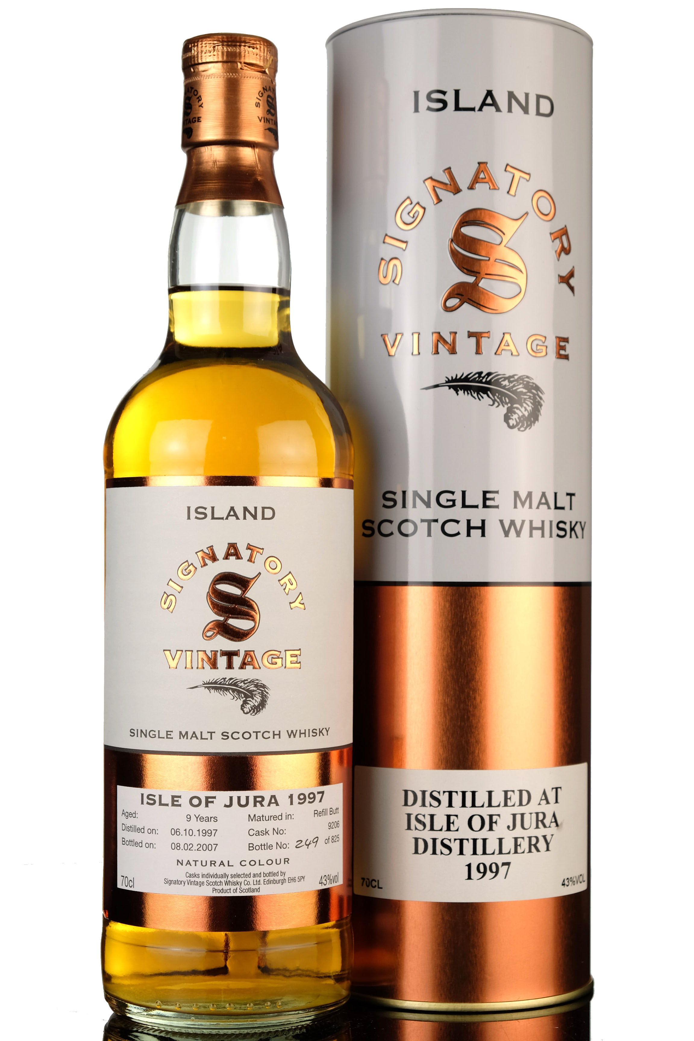 Isle Of Jura 1997 - 2007 9 Signatory Vintage