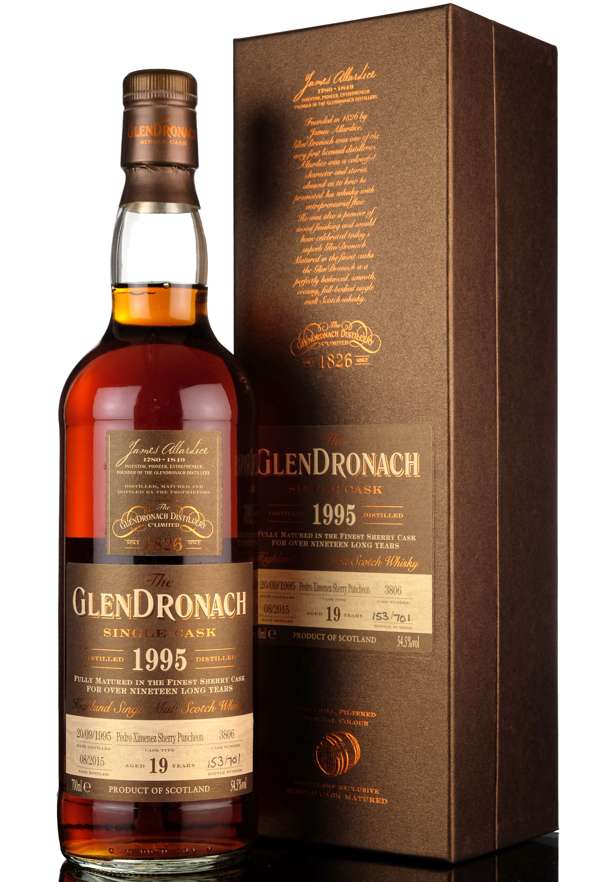 Glendronach 1995 - 2015 19 Single Cask 3806 Batch 12
