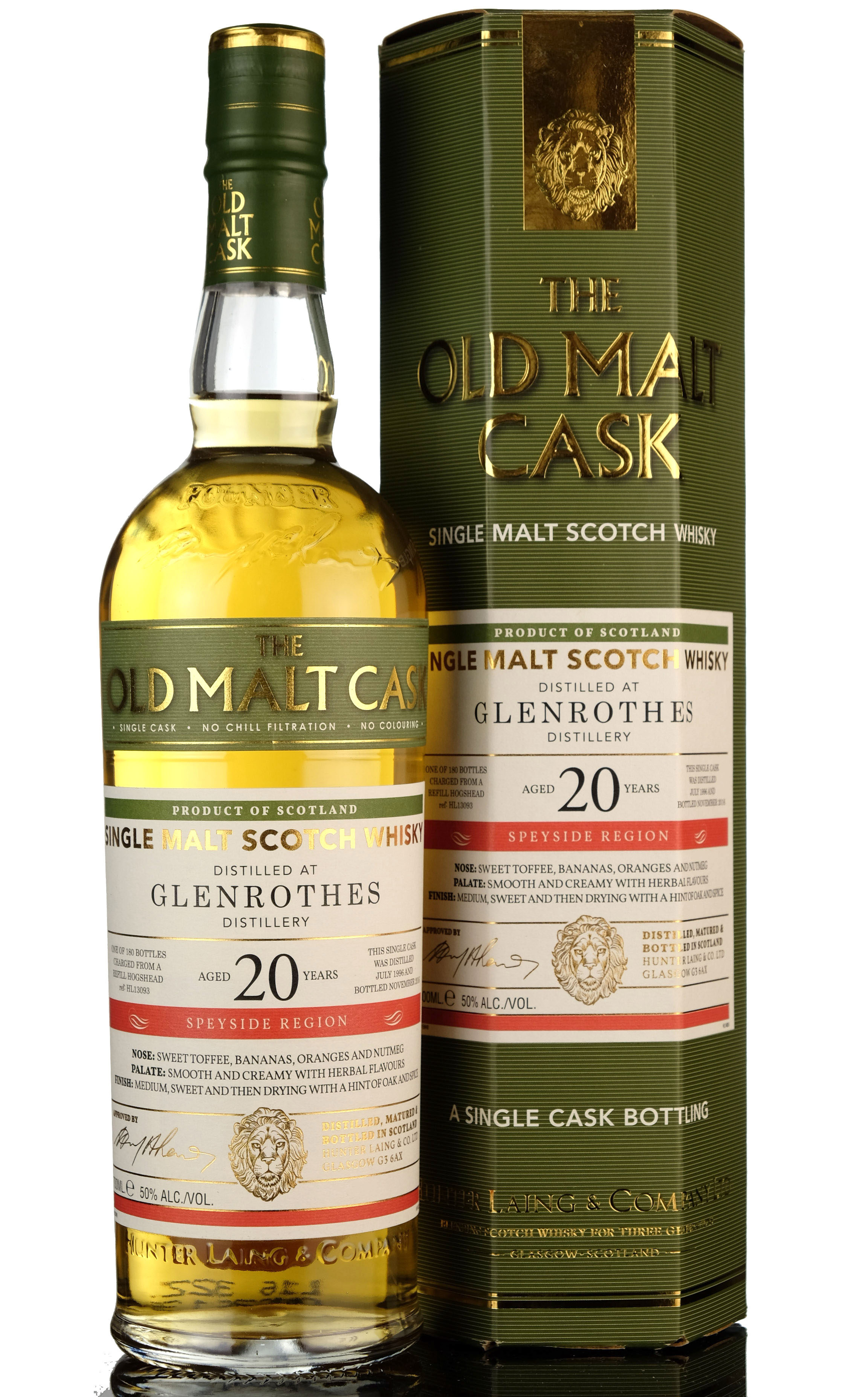 Glenrothes 19962016  20 Year Old  Hunter Laing  Old Malt Cask