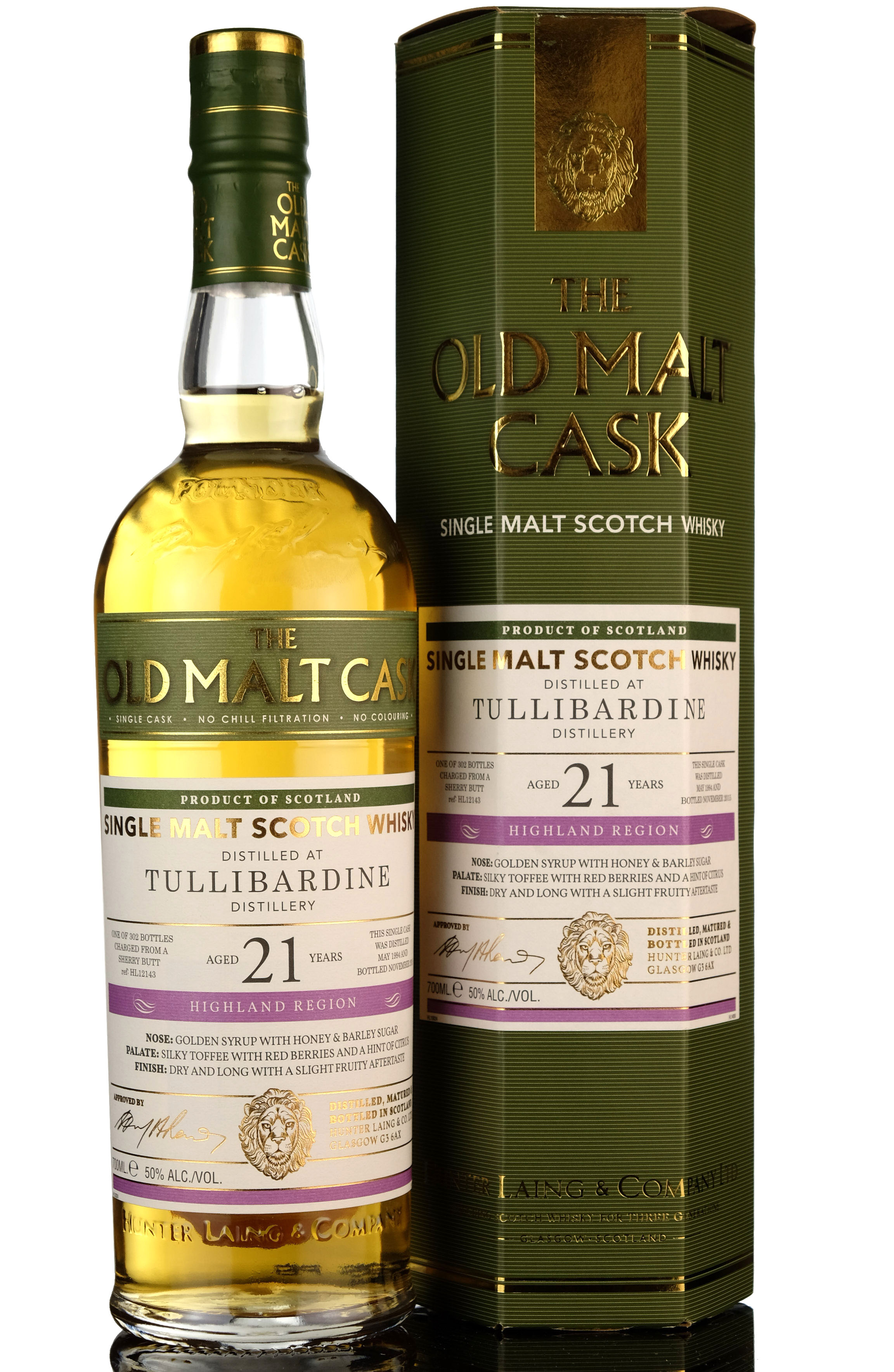 Tullibardine 1994 - 2015 21 Hunter Laing Old Malt Cask