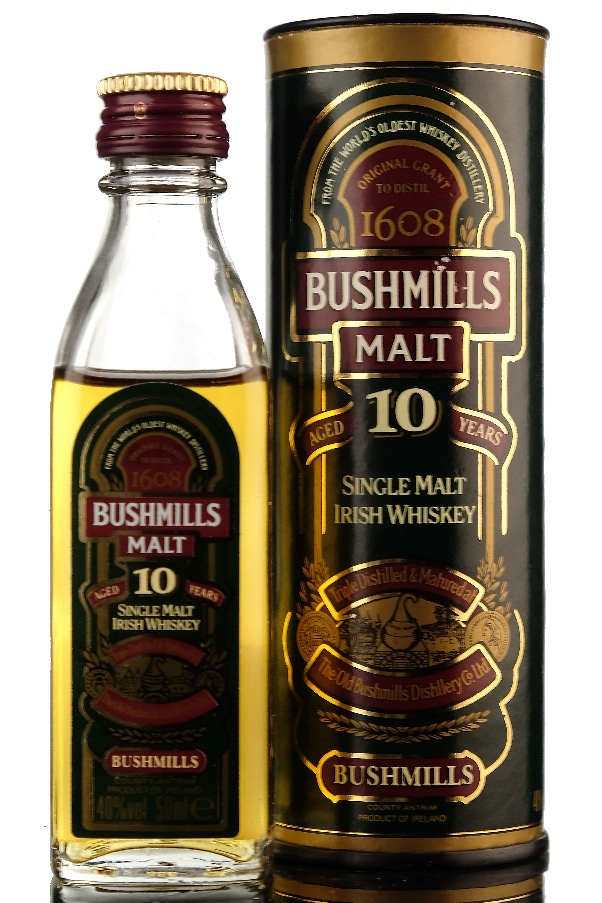 Bushmills 10 Year Old Miniature