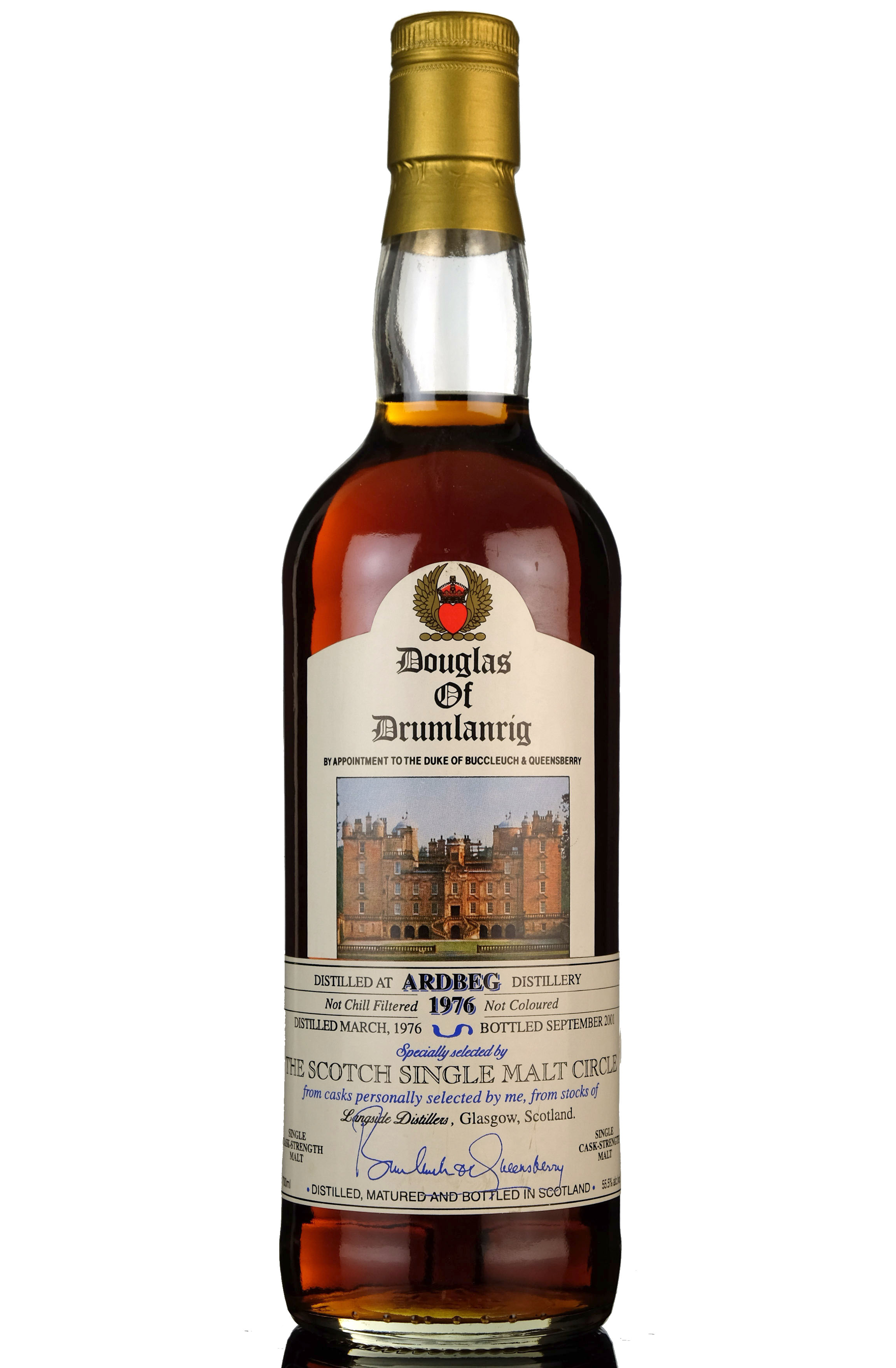 Ardbeg 1976-2001 - 25 Year Old - Douglas Of Drumlanrig For The Scotch Single Malt Circle