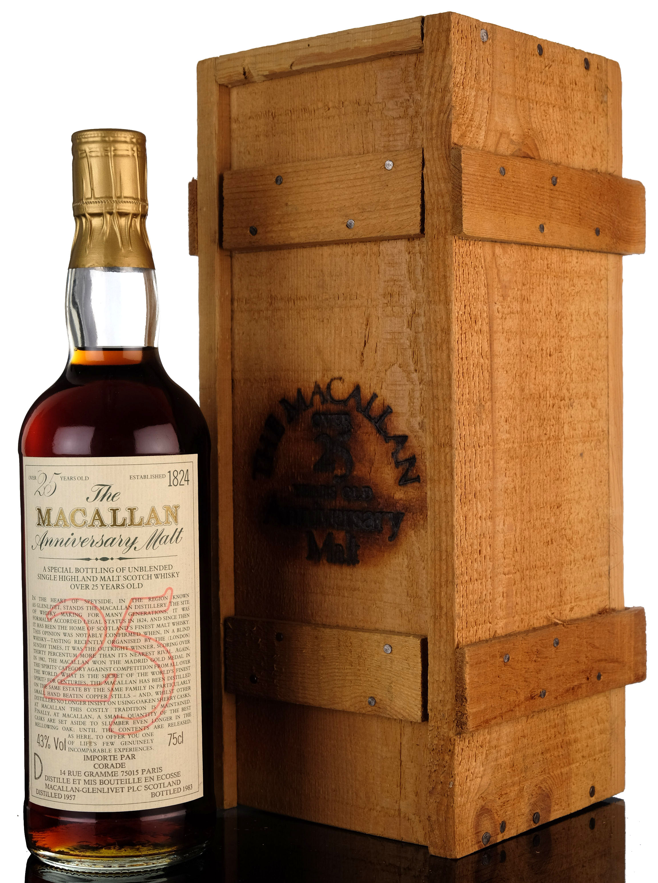 Macallan 1957-1983 - 25 Year Old Anniversary Malt - First Release