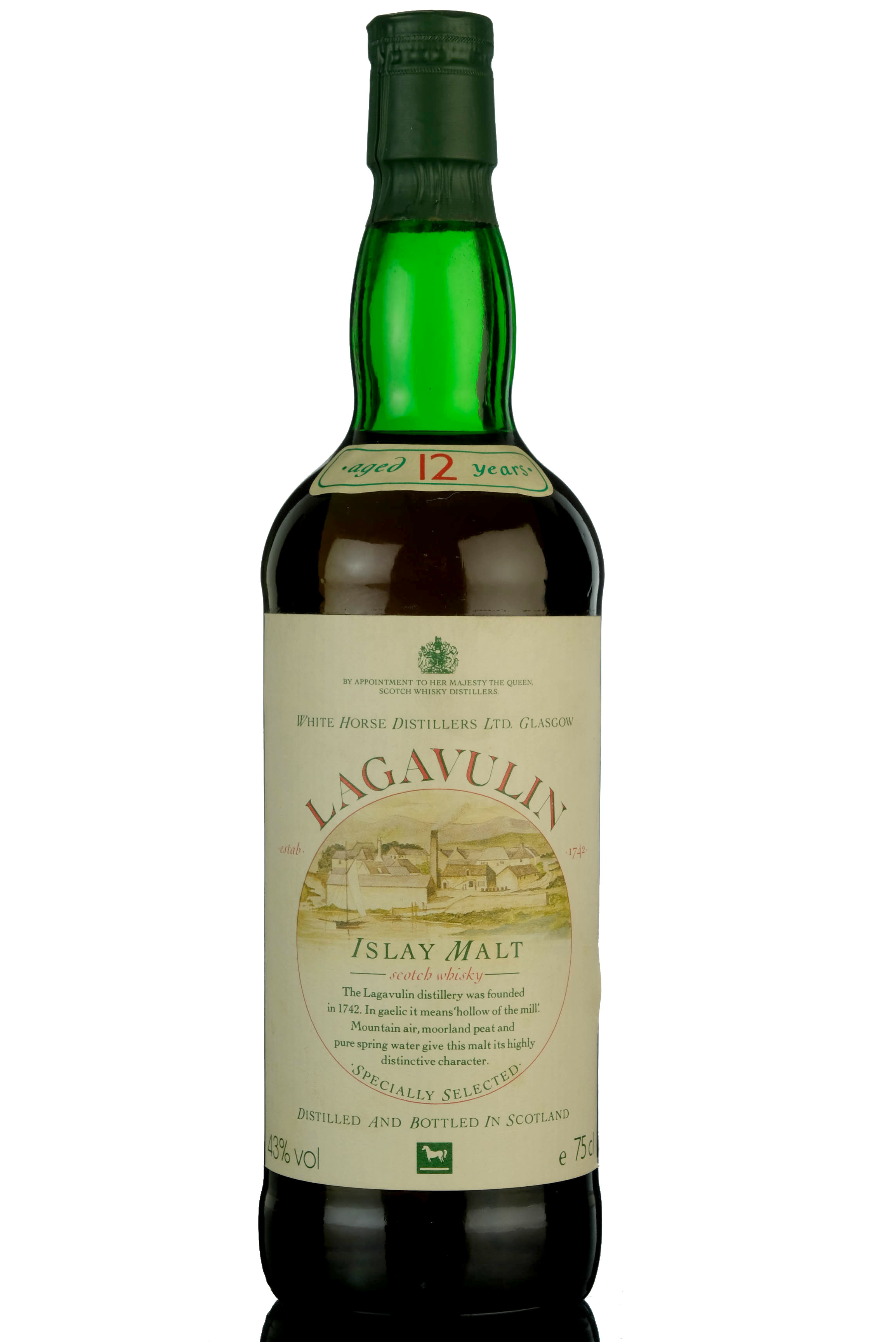 Lagavulin 12 Year Old - White Horse - 1980s