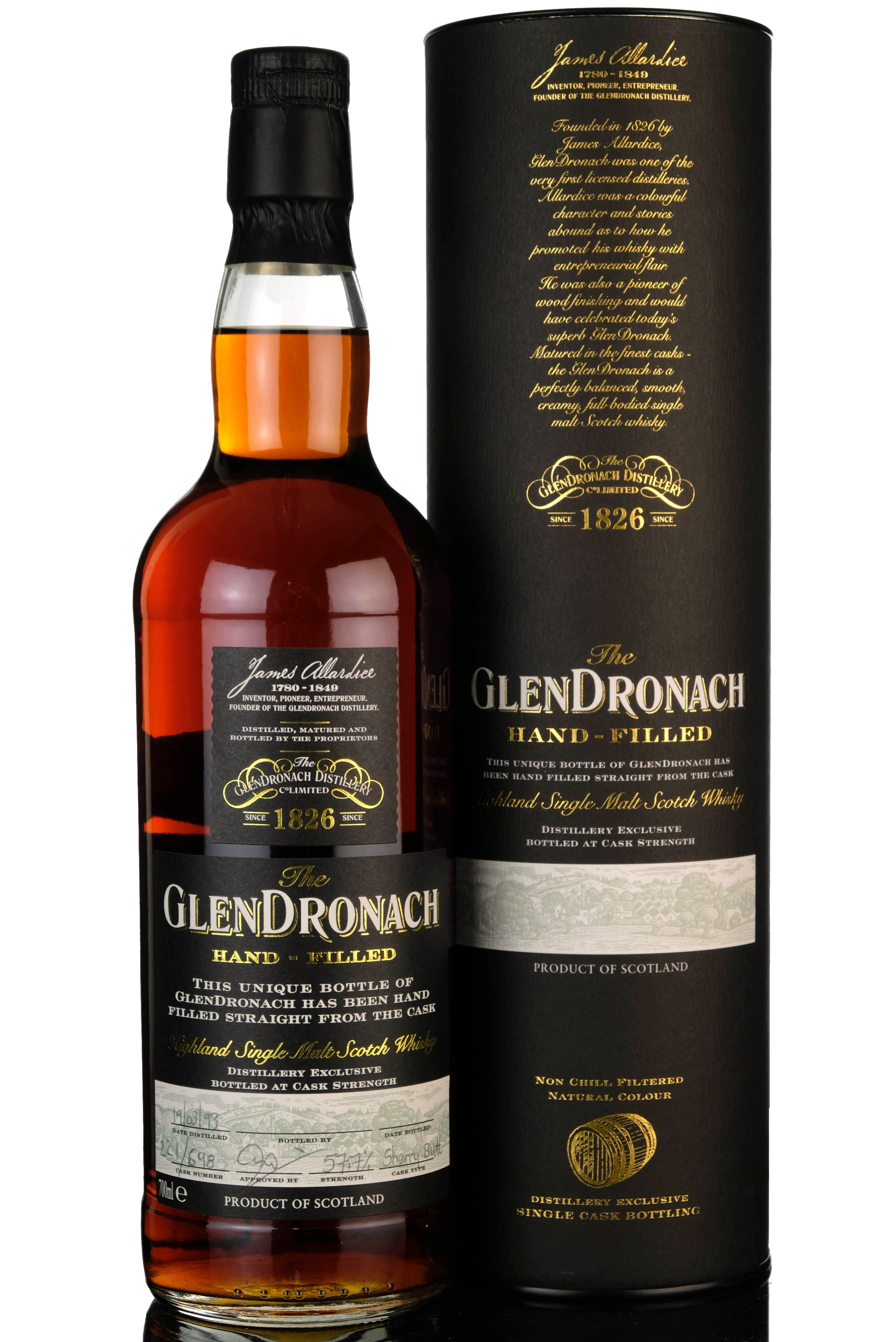 Glendronach 1993-2018 - 25 Year Old - Hand Filled - Single Cask 698