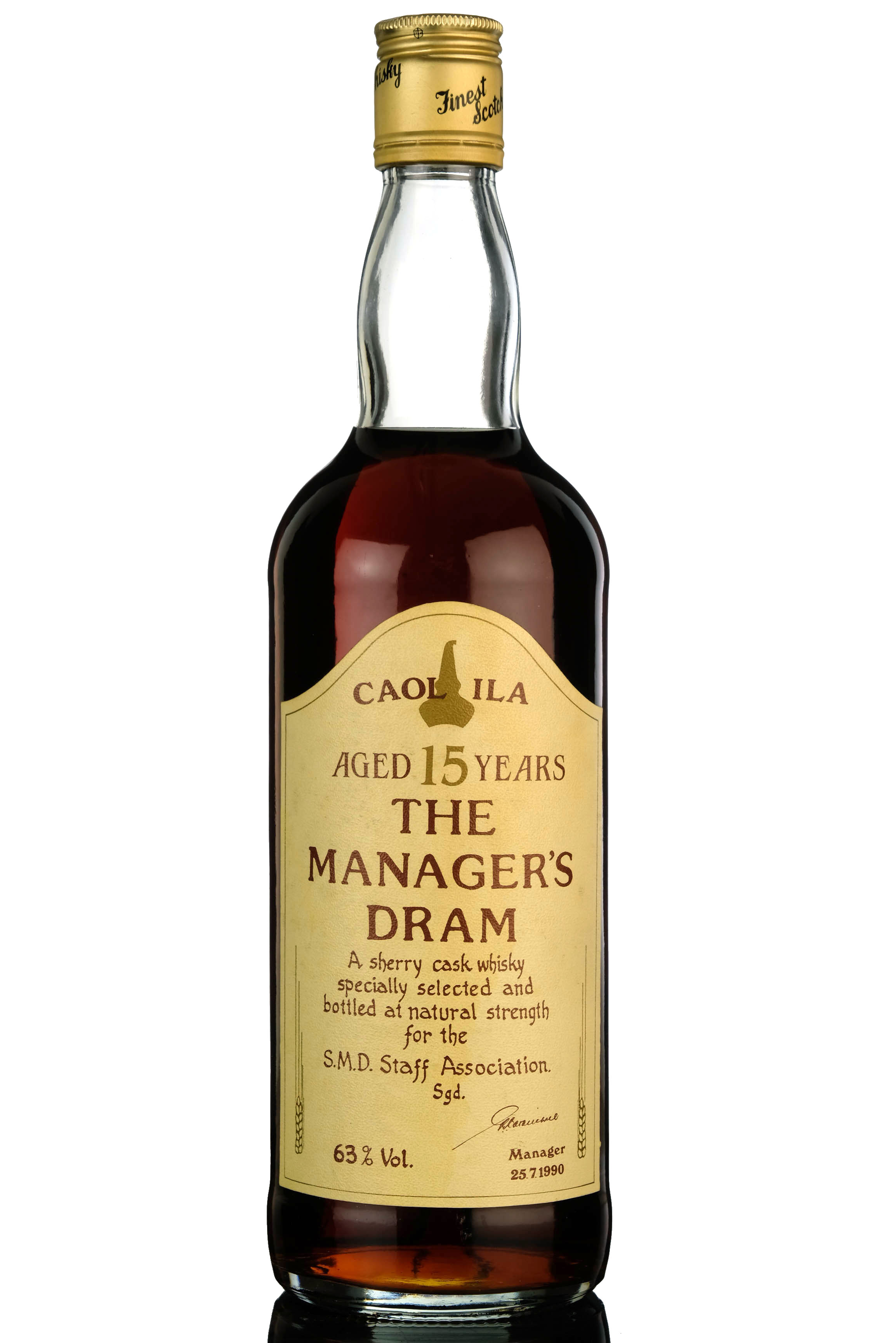 Caol Ila 15 Year Old - Managers Dram 1990