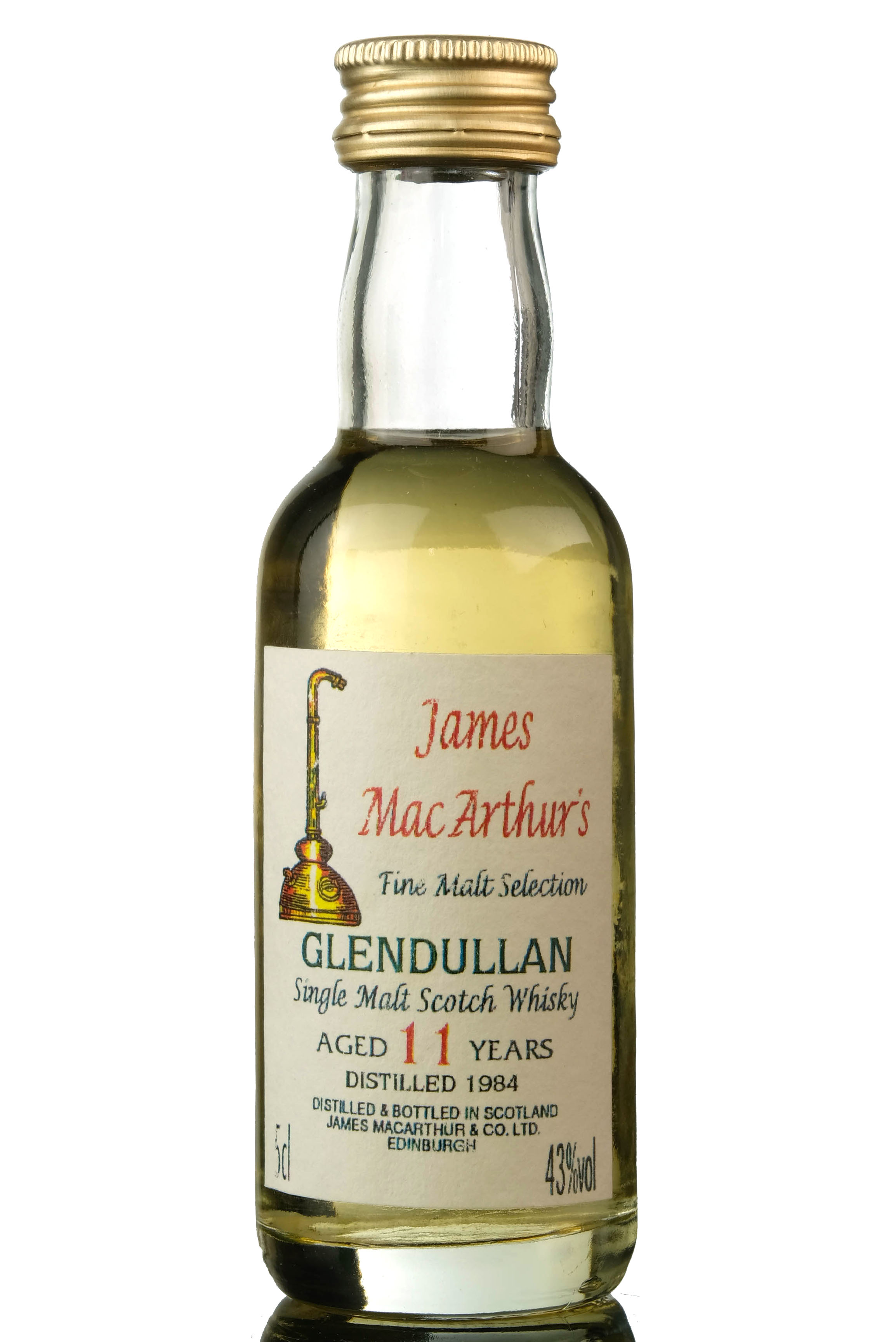 Glendullan 1984 - 11 Year Old - James MacArthur - Fine Malt Selection Miniature