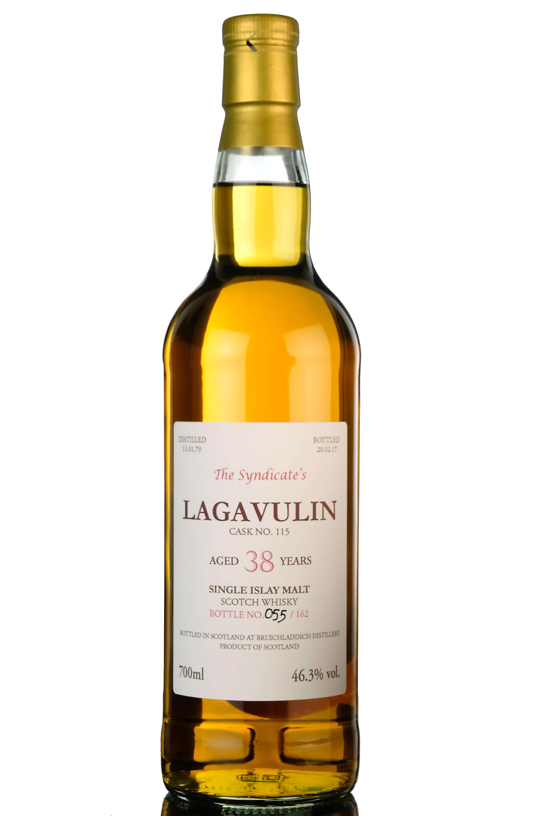 Lagavulin 1979-2017 - 38 Year Old - The Syndicate - 162 Bottles