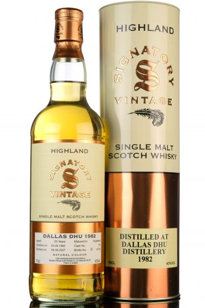 Dallas Dhu 1982 - 2007 25 Signatory Vintage