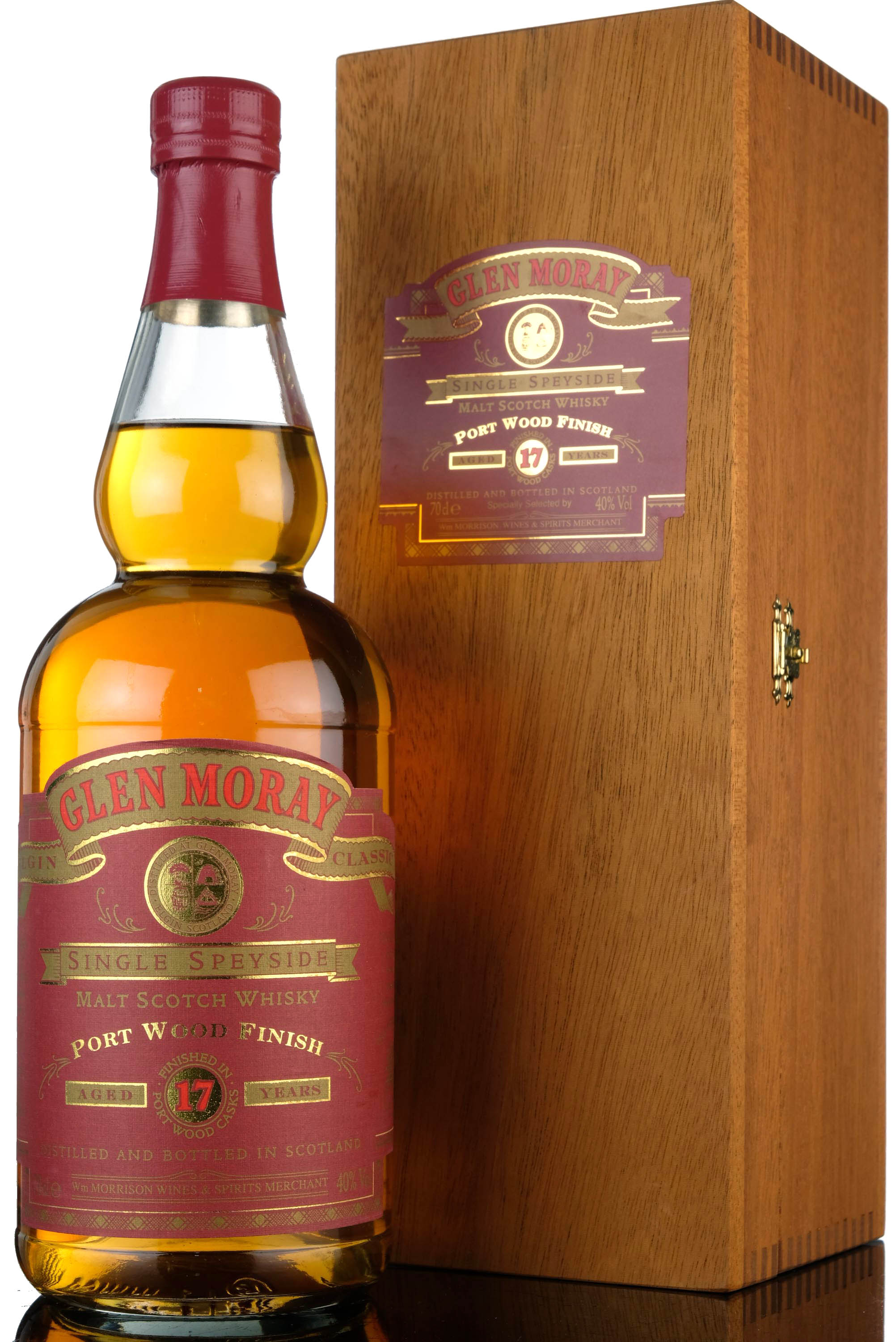 Glen Moray 17 Year Old - Port Wood Finish - Morrisons Exclusive