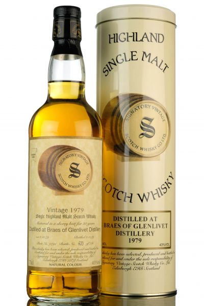 Braes Of Glenlivet 1979 - 1999 20 Signatory Vintage Cask 9291