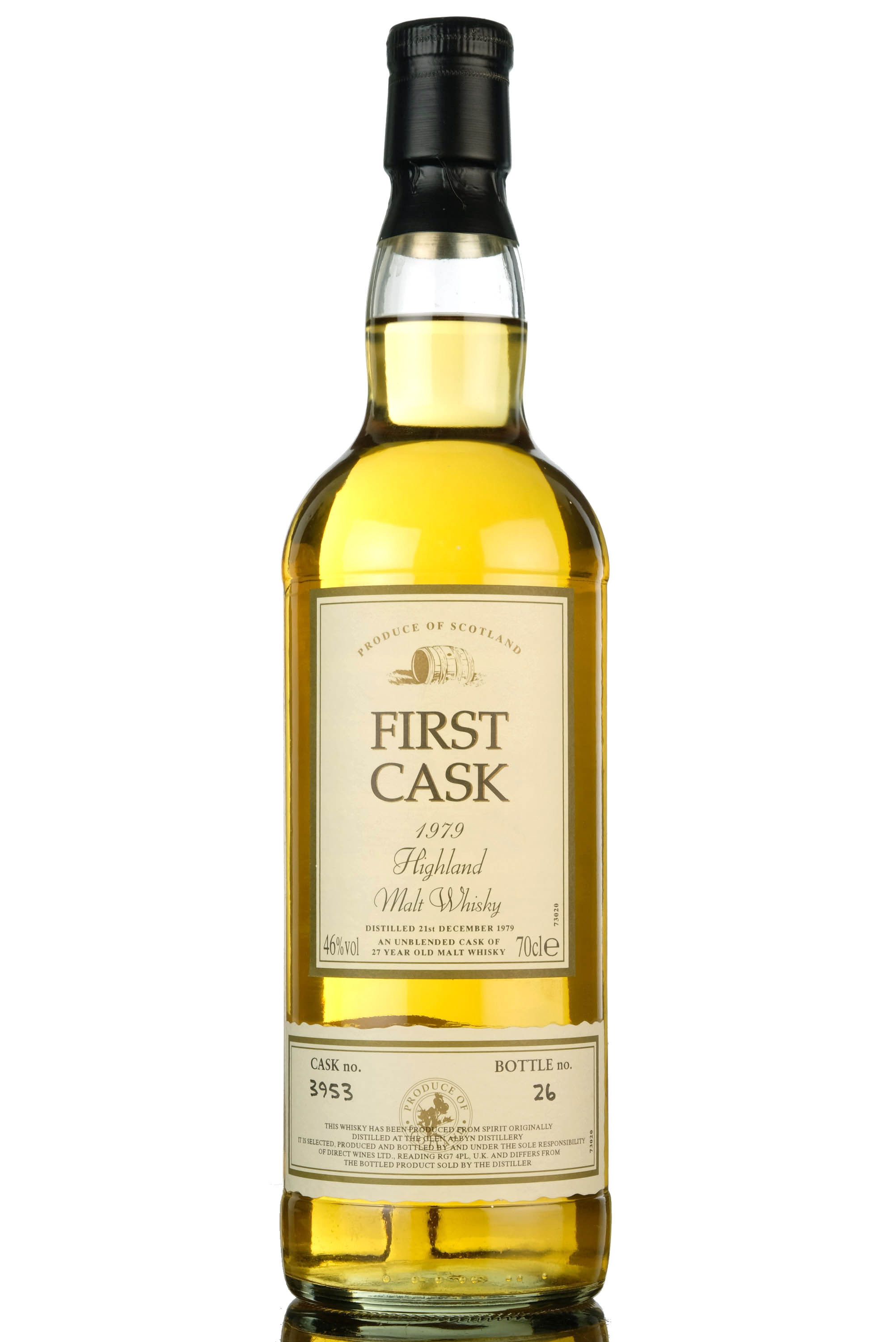 Glen Alybn 1979  27 Year Old  First Cask 3953