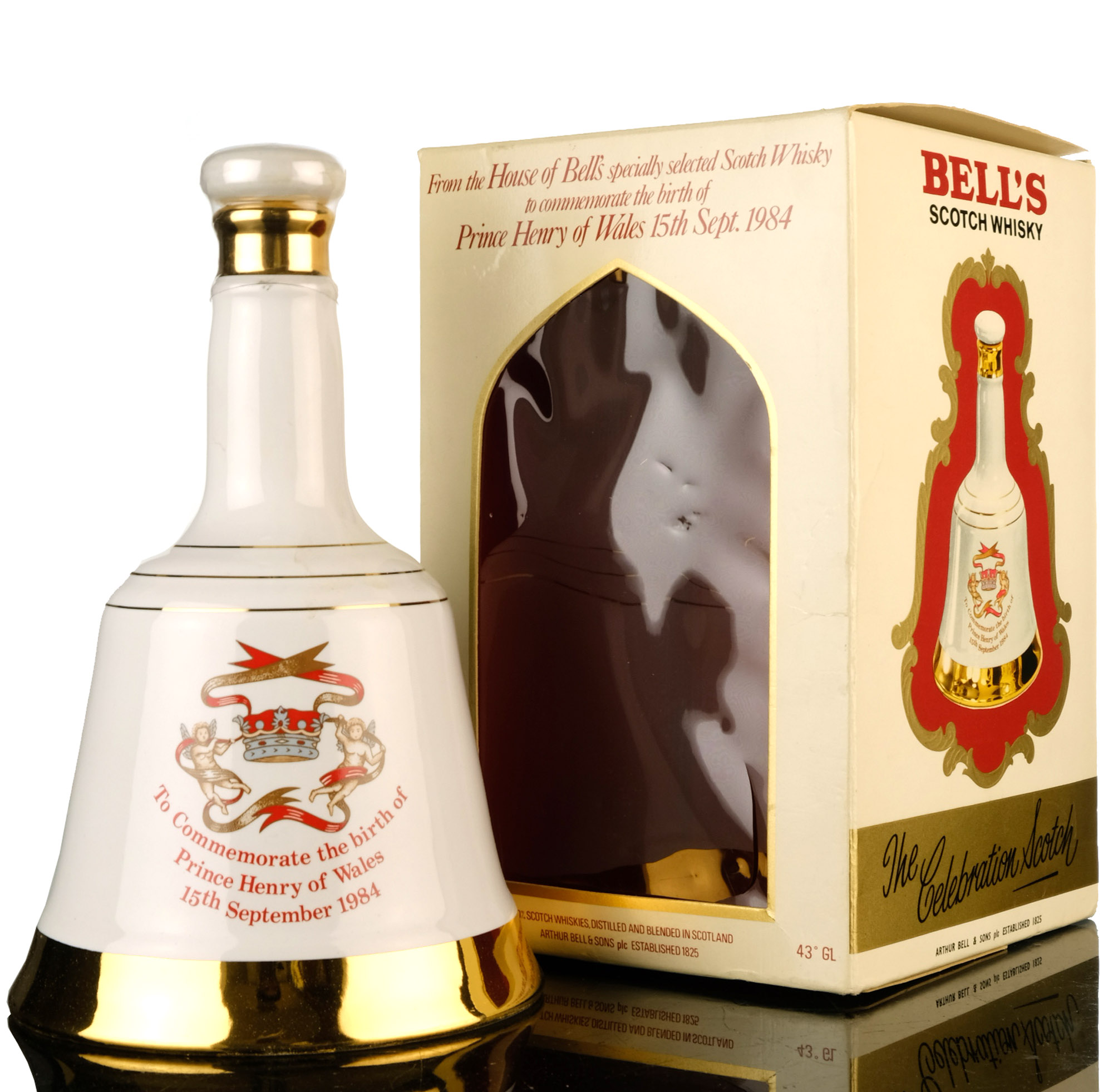 Bells Commemorate Decanter - The Birth Of Prince Henry Of Wales 1984