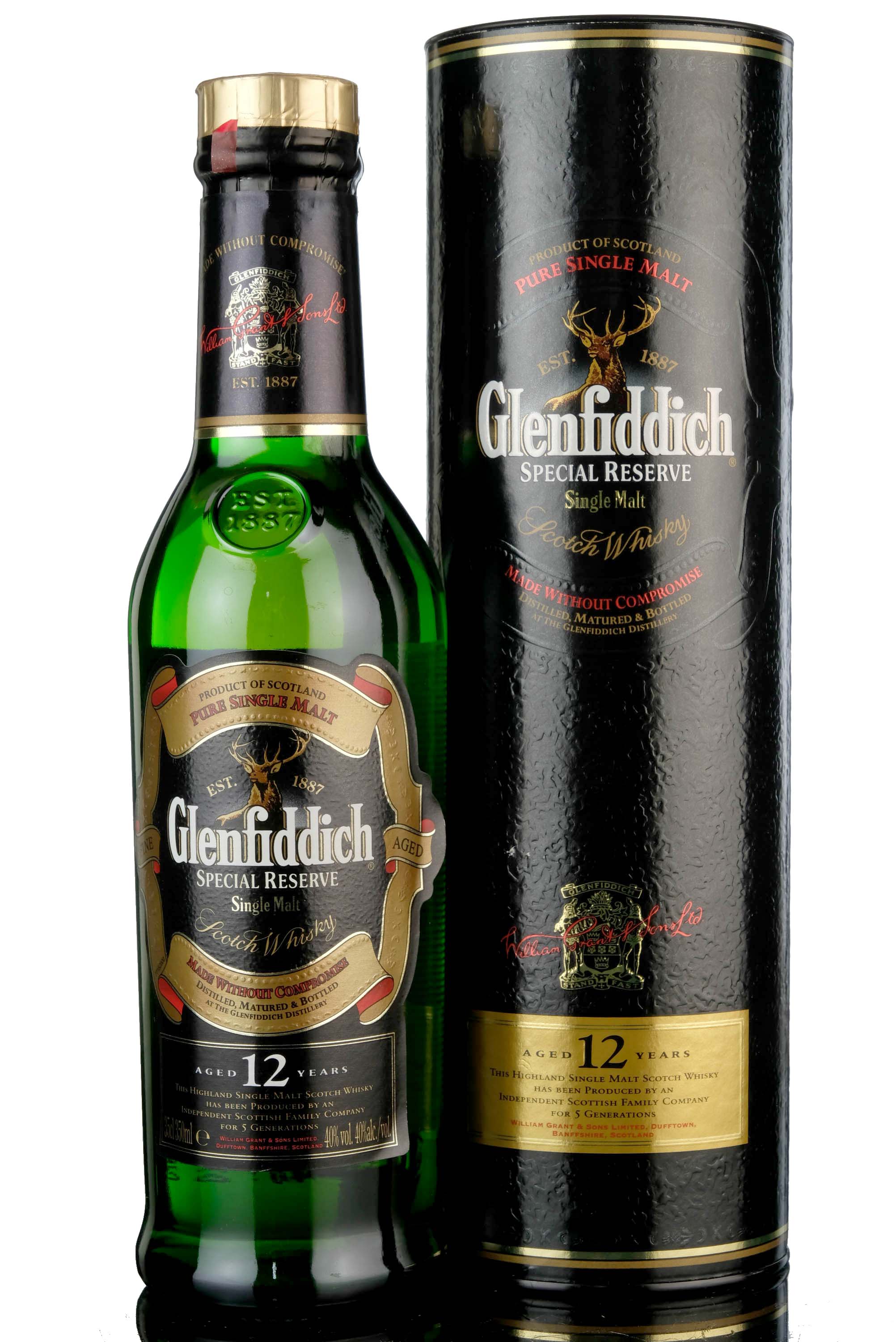 Glenfiddich 12 Year Old - Special Reserve - Half Bottle