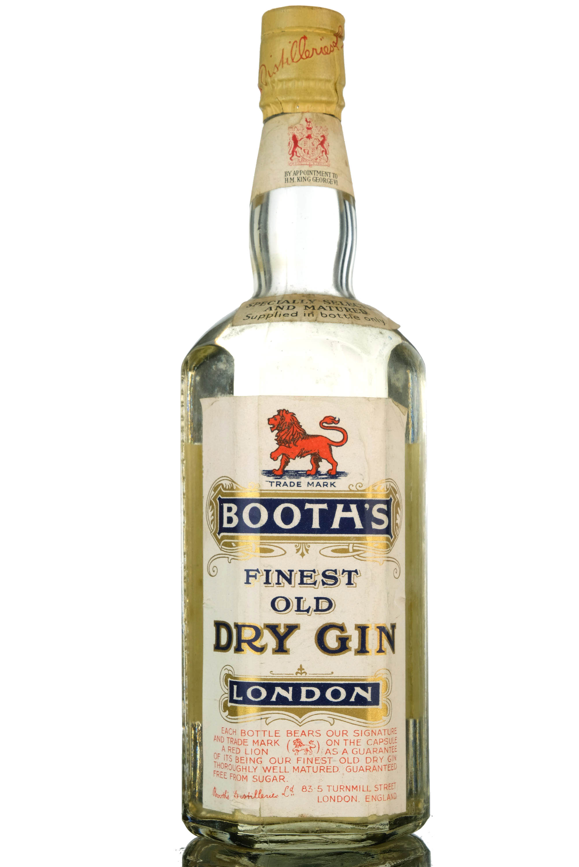 Booths Finest Dry Gin 1940