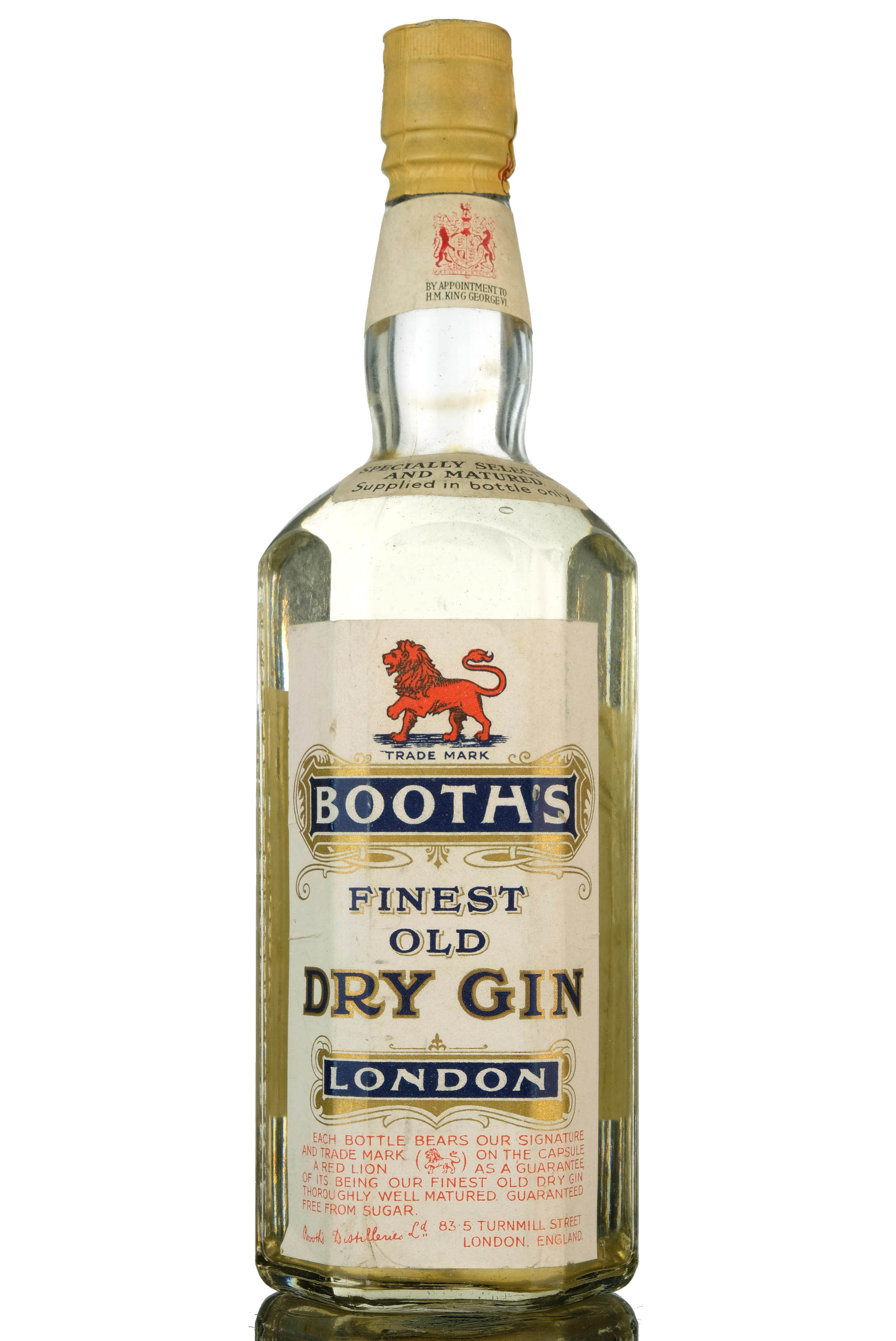 Booths Finest Dry Gin 1940