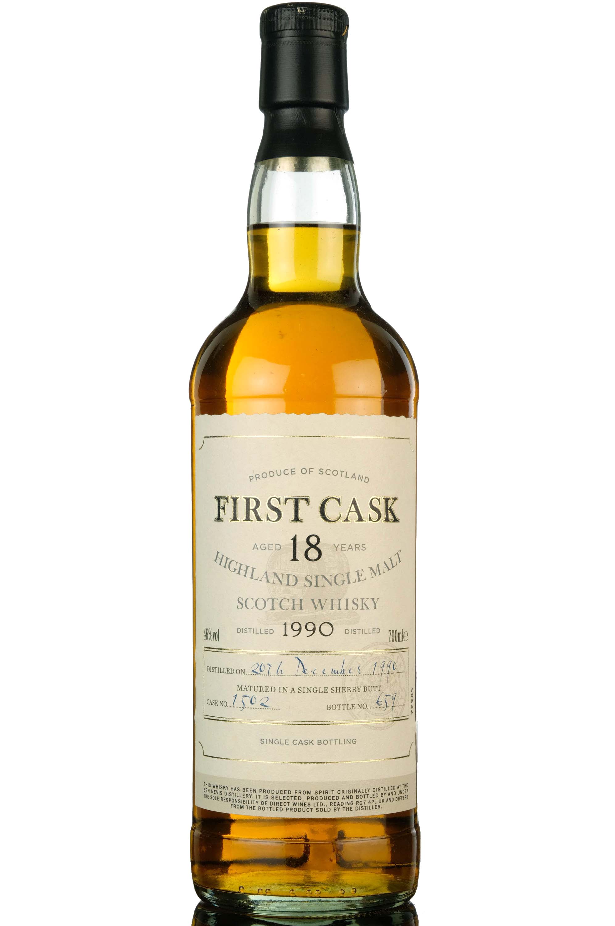 Ben Nevis 1990  18 Year Old  First Cask 1502