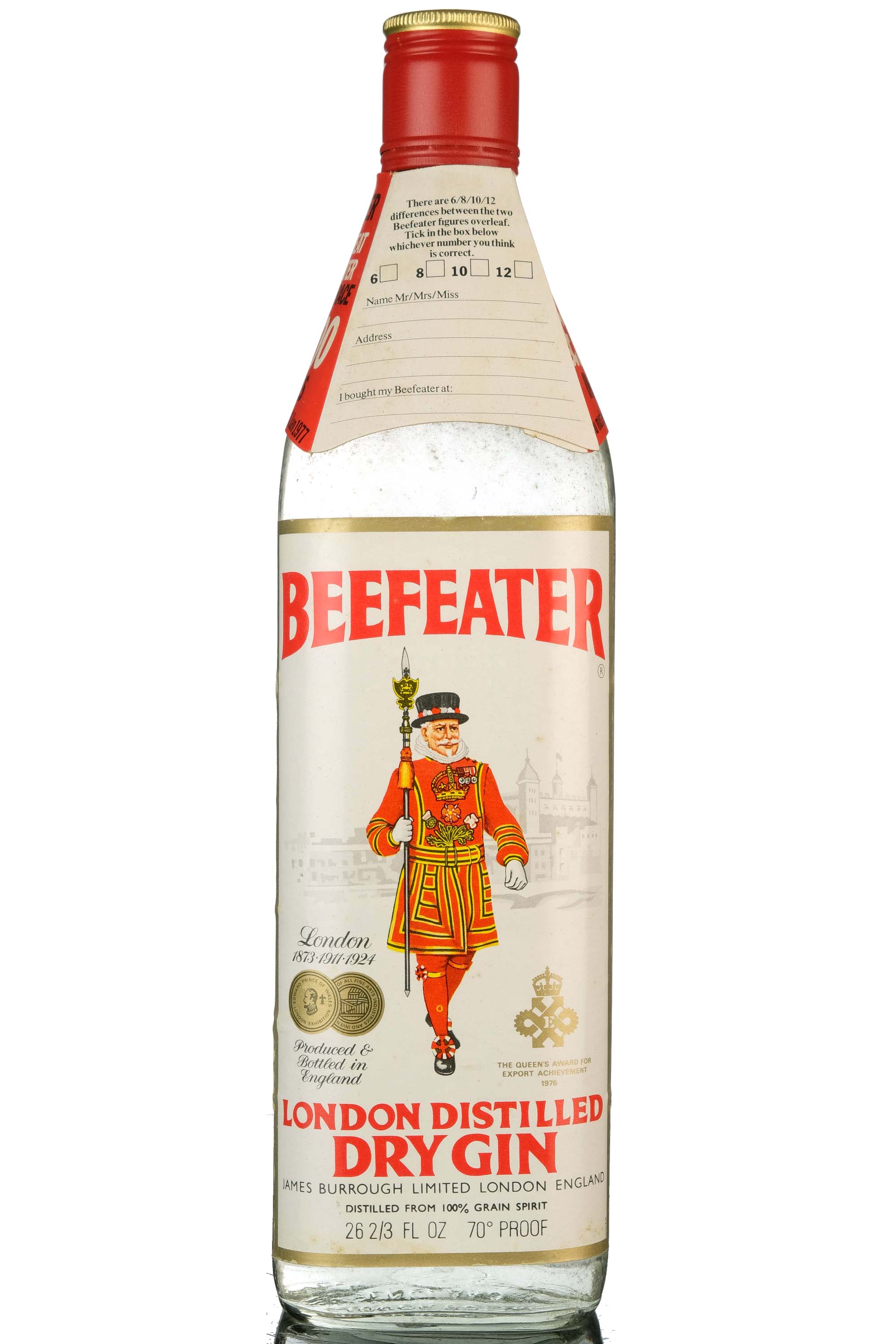 Beefeater Dry Gin - 1970s