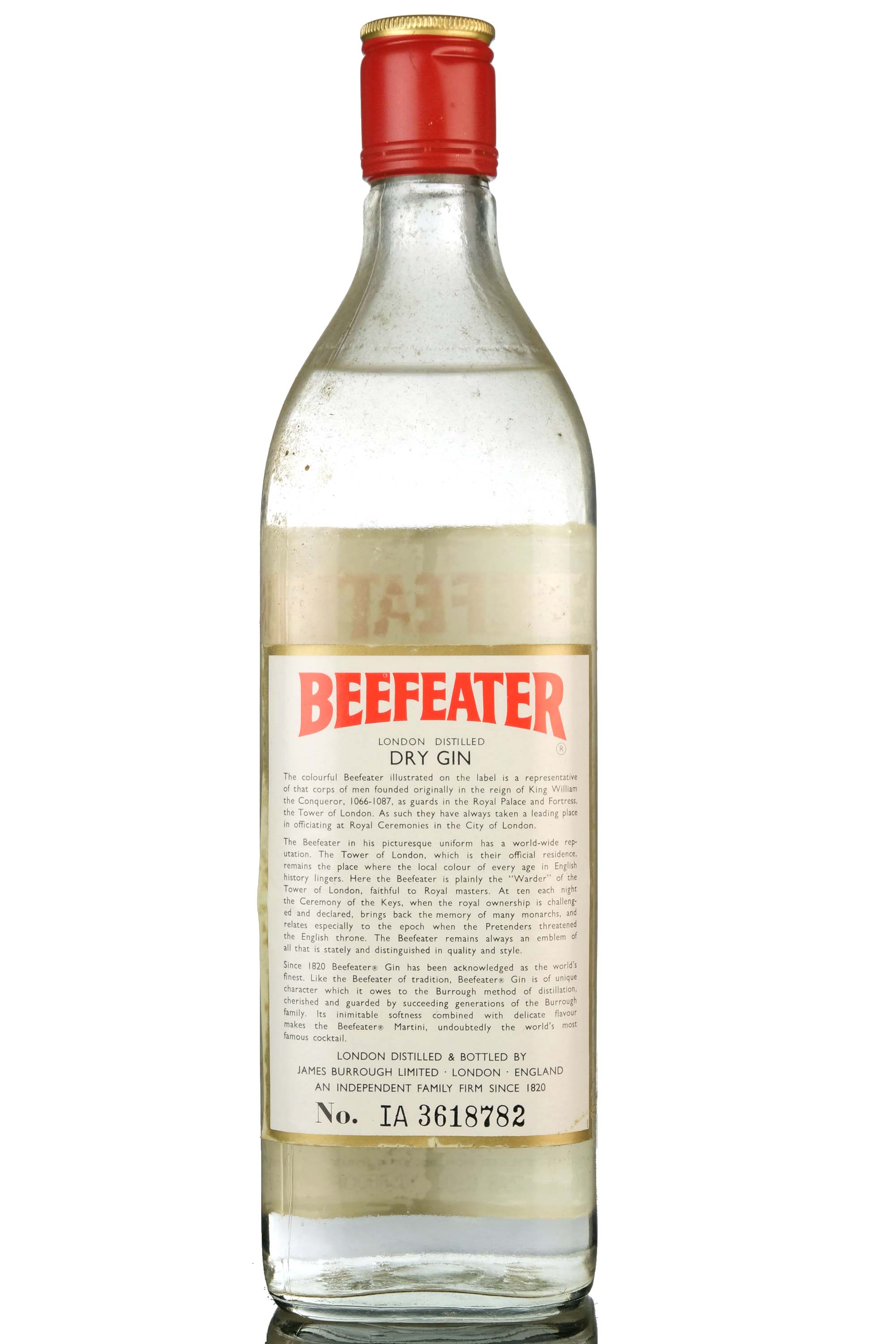 Beefeater Dry Gin - 1970s