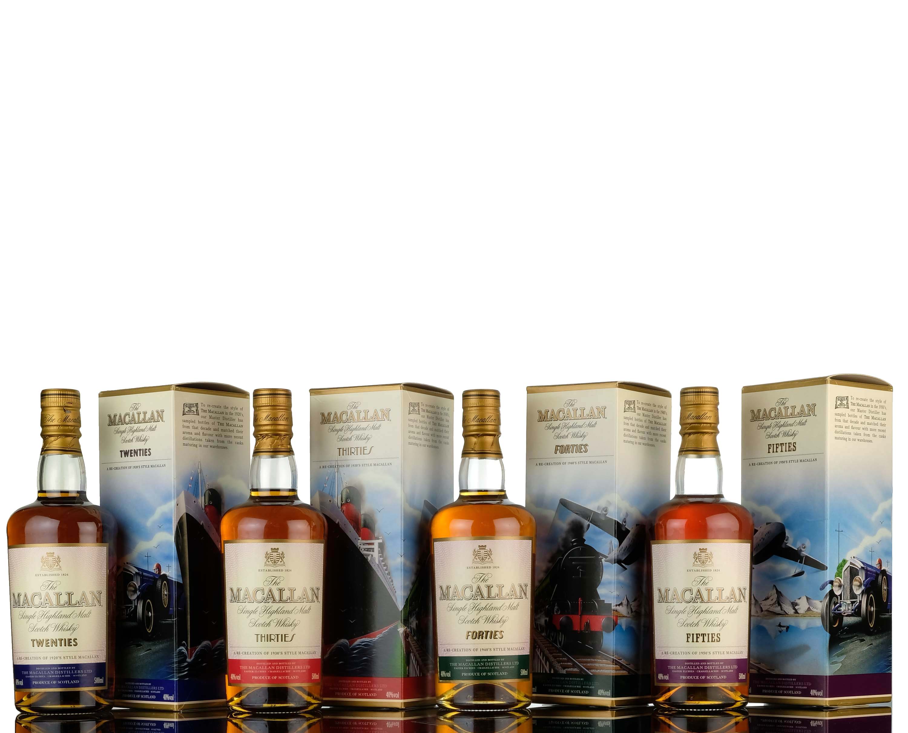 Macallan Travel Series - Full Set - 20s 30s 40s 50s