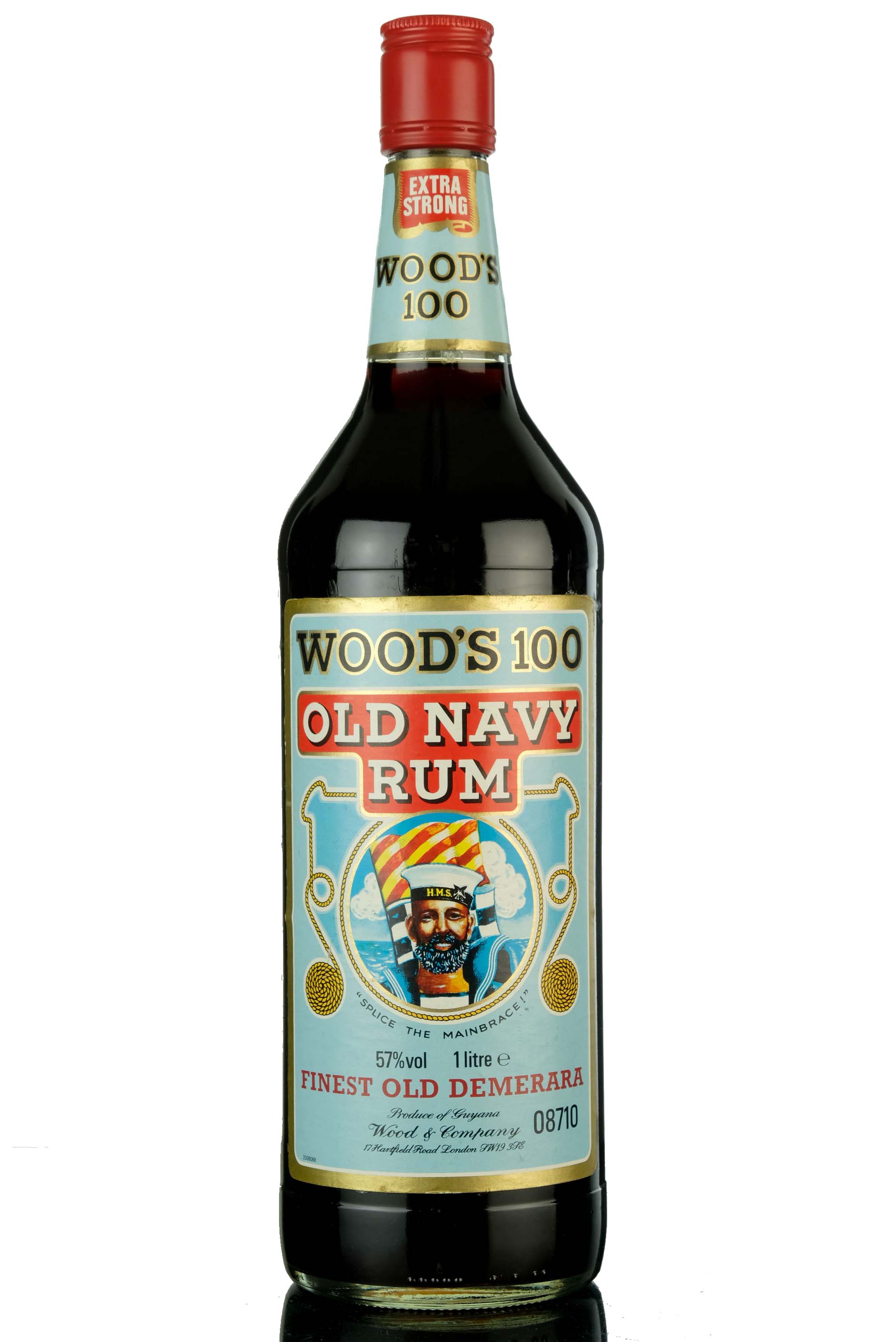 Woods Old Navy Rum - 100 Proof - 1 Litre